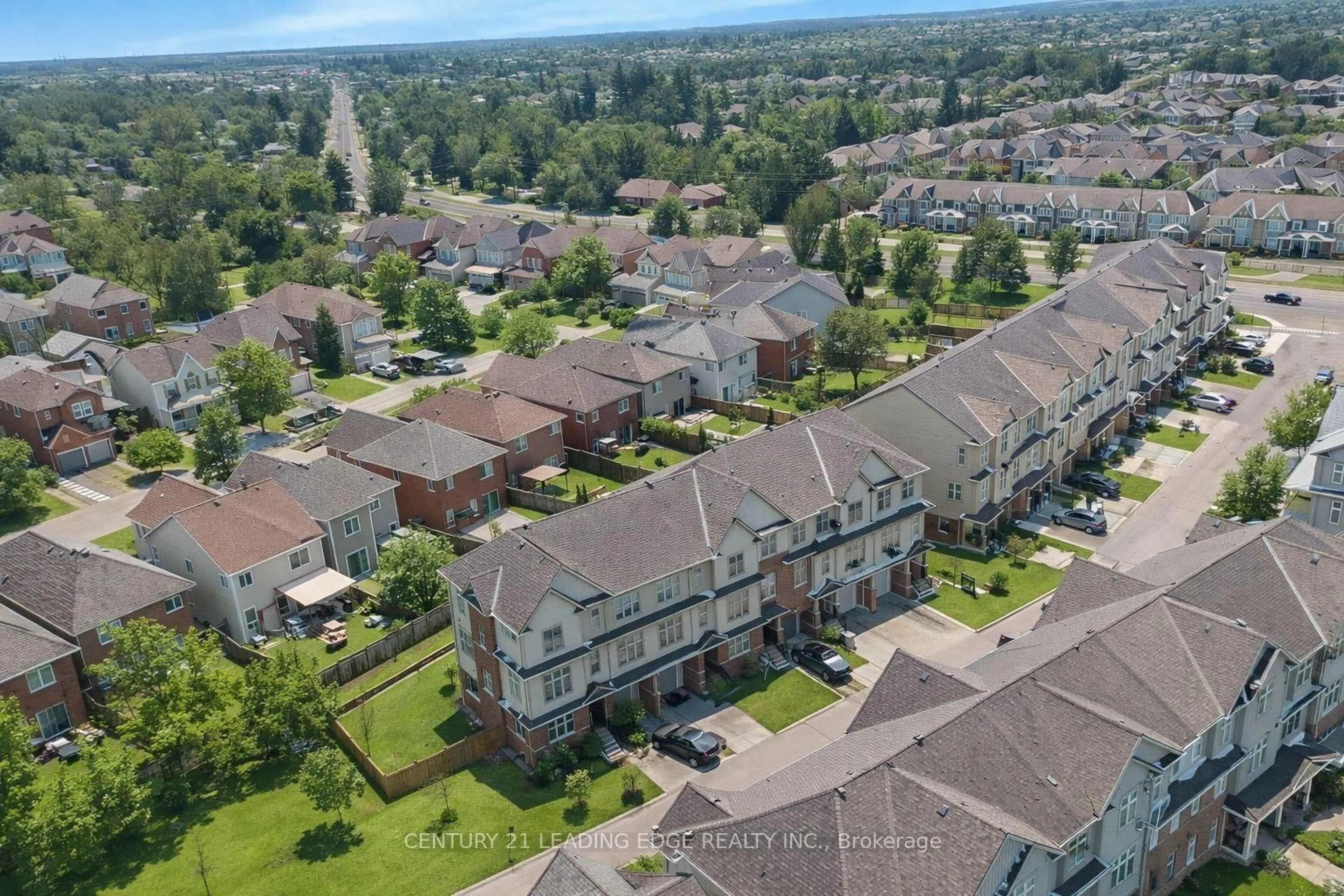 A pic from outside/outdoor area/front of a property/back of a property/a pic from drone, mountain view for 31 Westbury Way, Whitby Ontario L1M 0L9