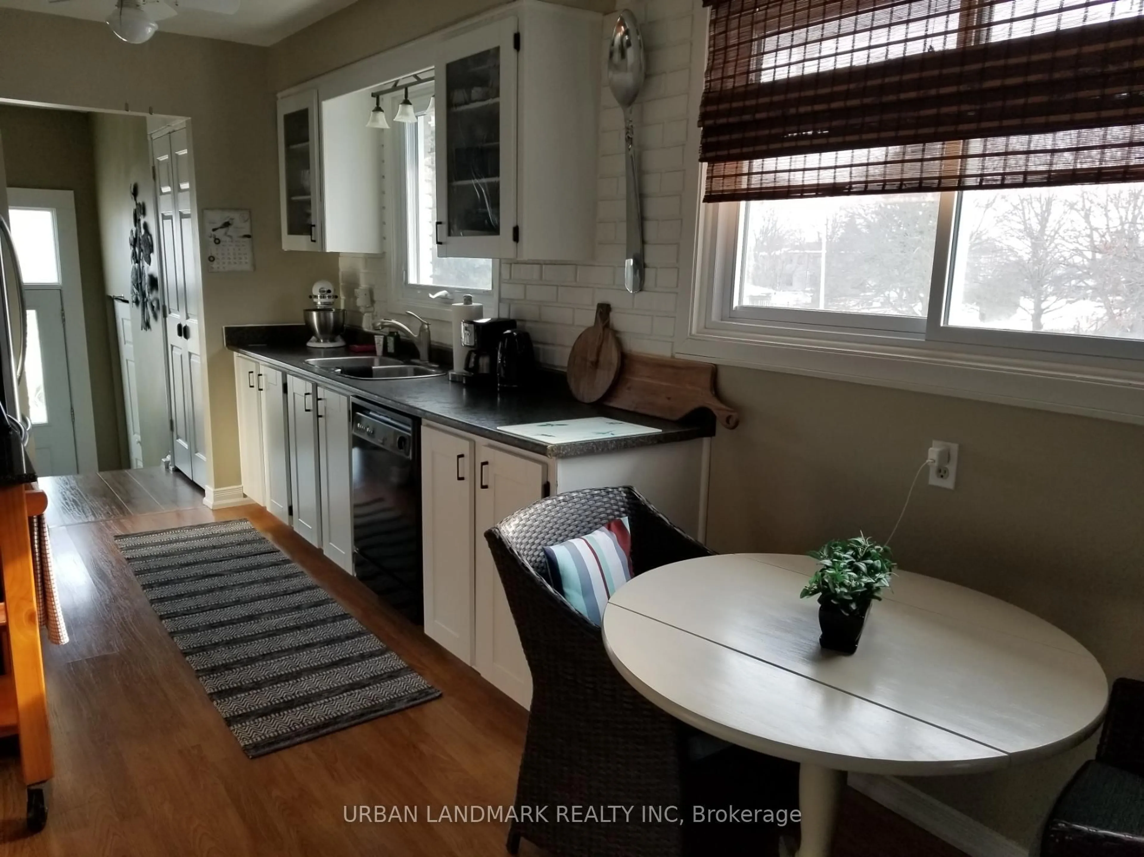 Open concept kitchen, wood/laminate floor for 83 Lawrence Cres, Clarington Ontario L1C 3M7