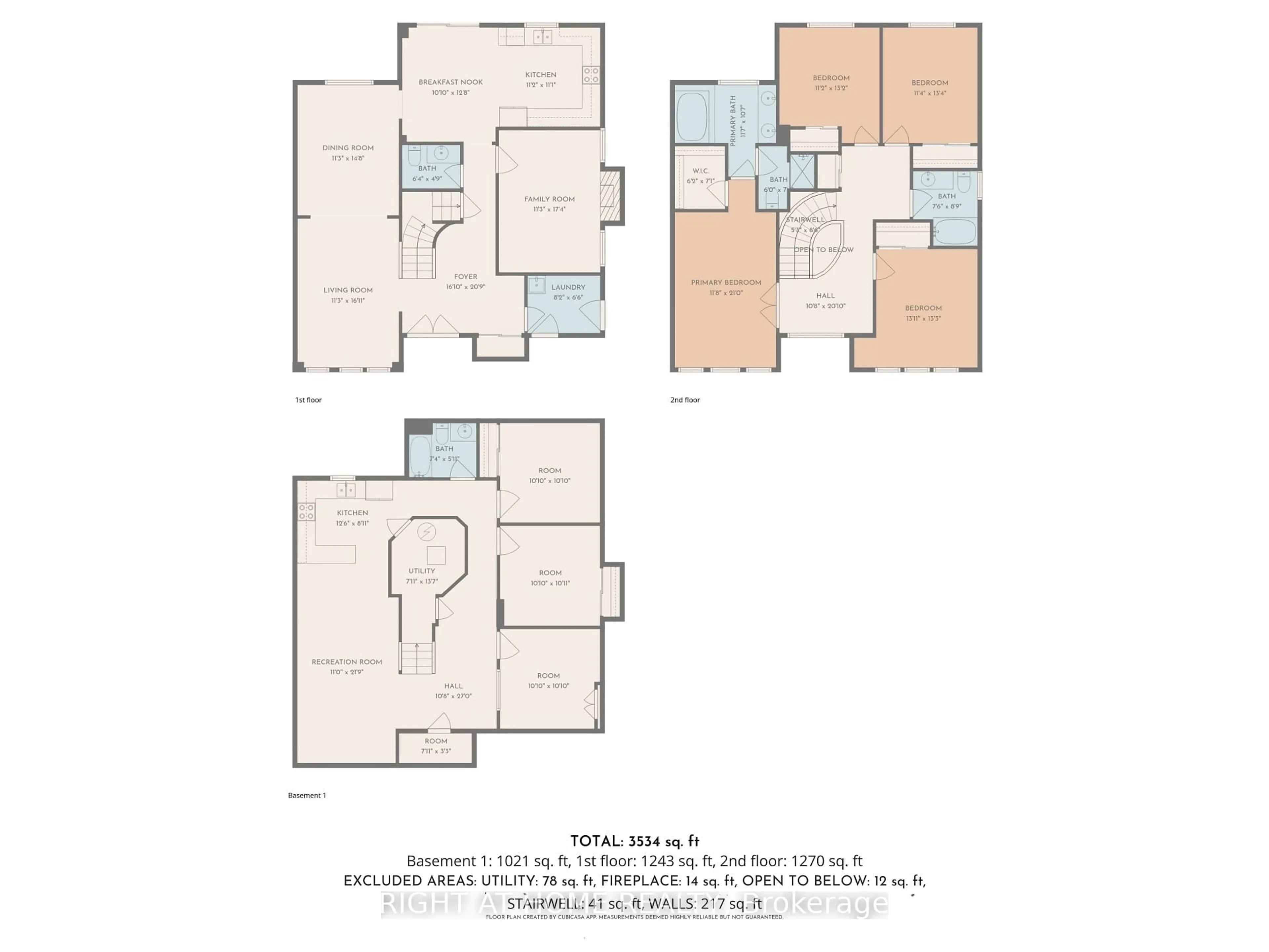 Floor plan for 1686 Major Oaks Rd, Pickering Ontario L1X 1X1
