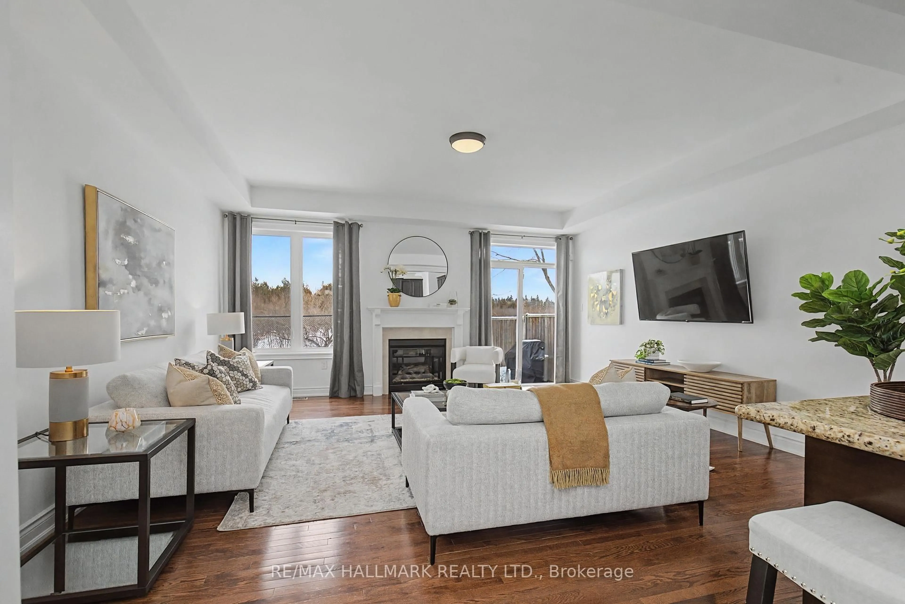 Living room with furniture, unknown for 71 Beverton Cres, Ajax Ontario L1T 4R8