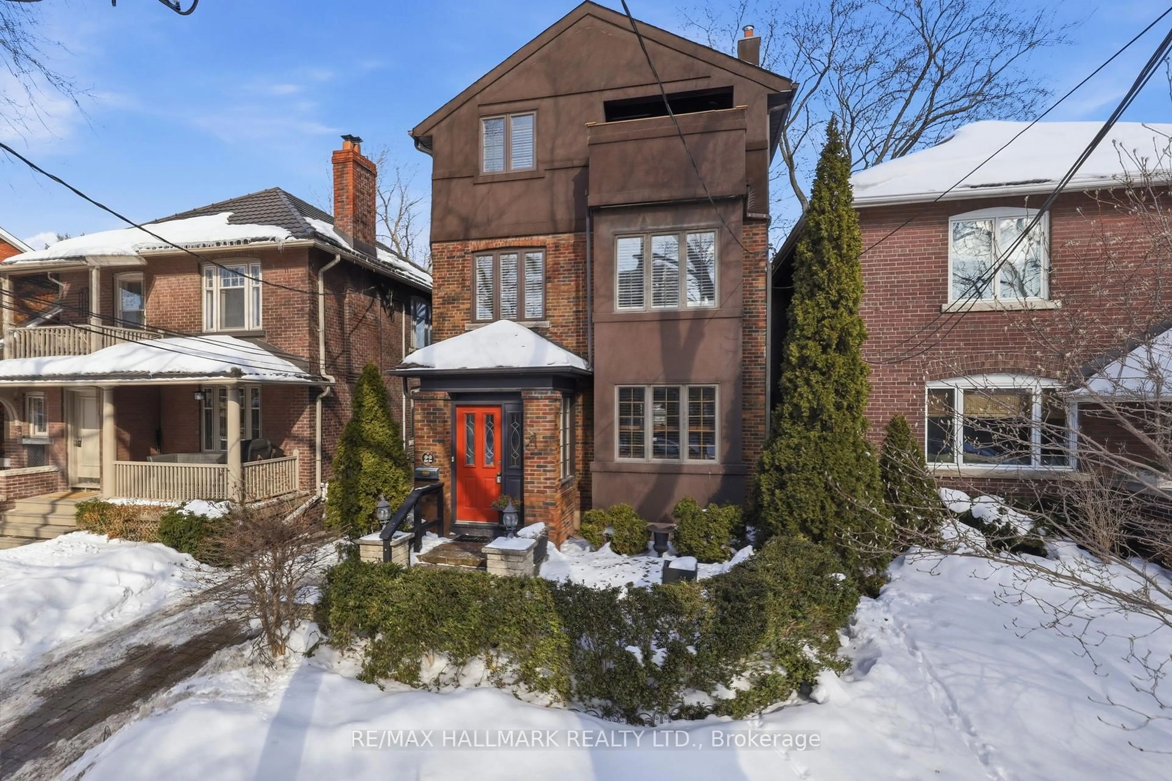 Home with brick exterior material, street for 22 Chester Hill Rd, Toronto Ontario M4K 1X3