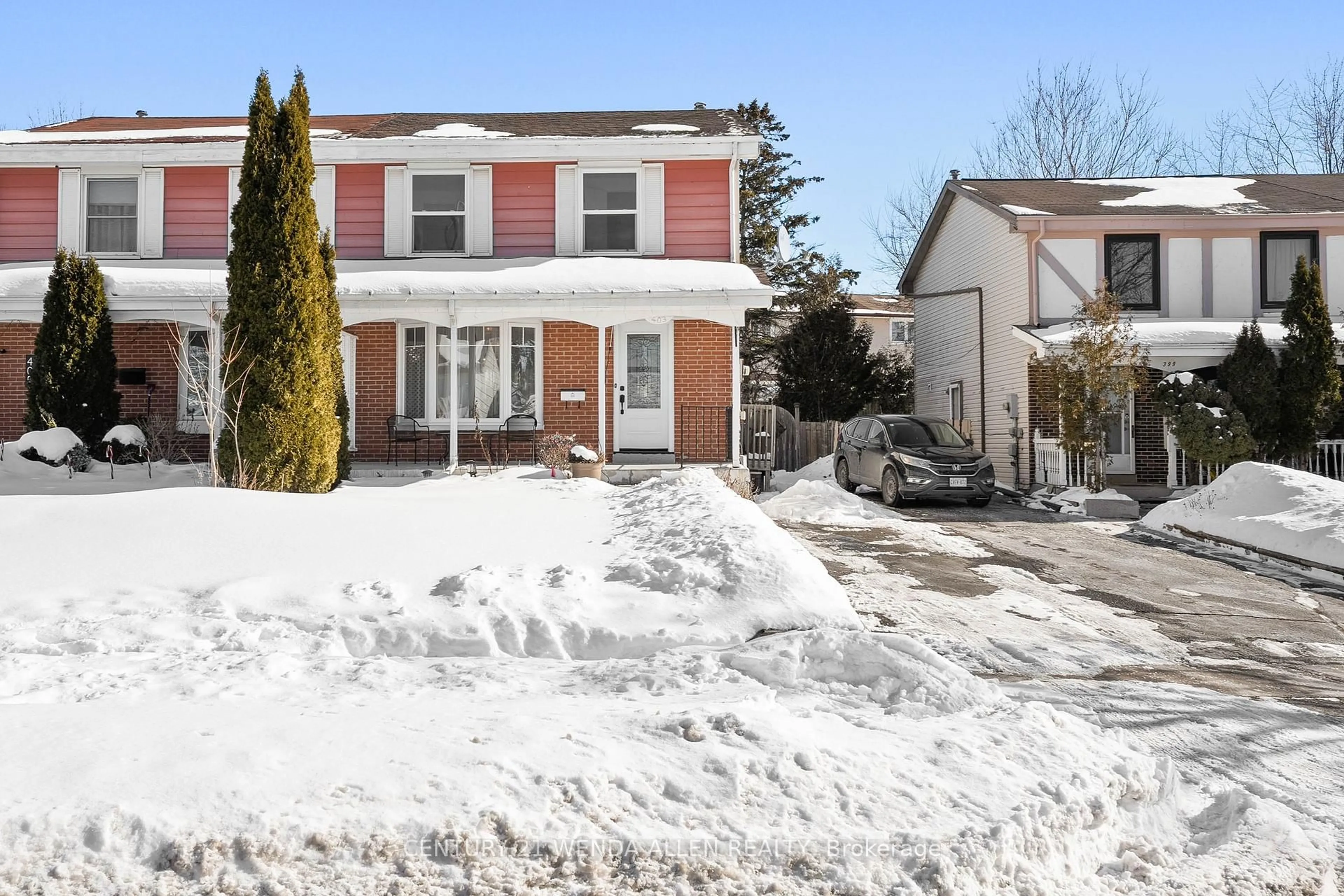 Home with brick exterior material, street for 403 Fleetwood Dr, Oshawa Ontario L1K 1C2