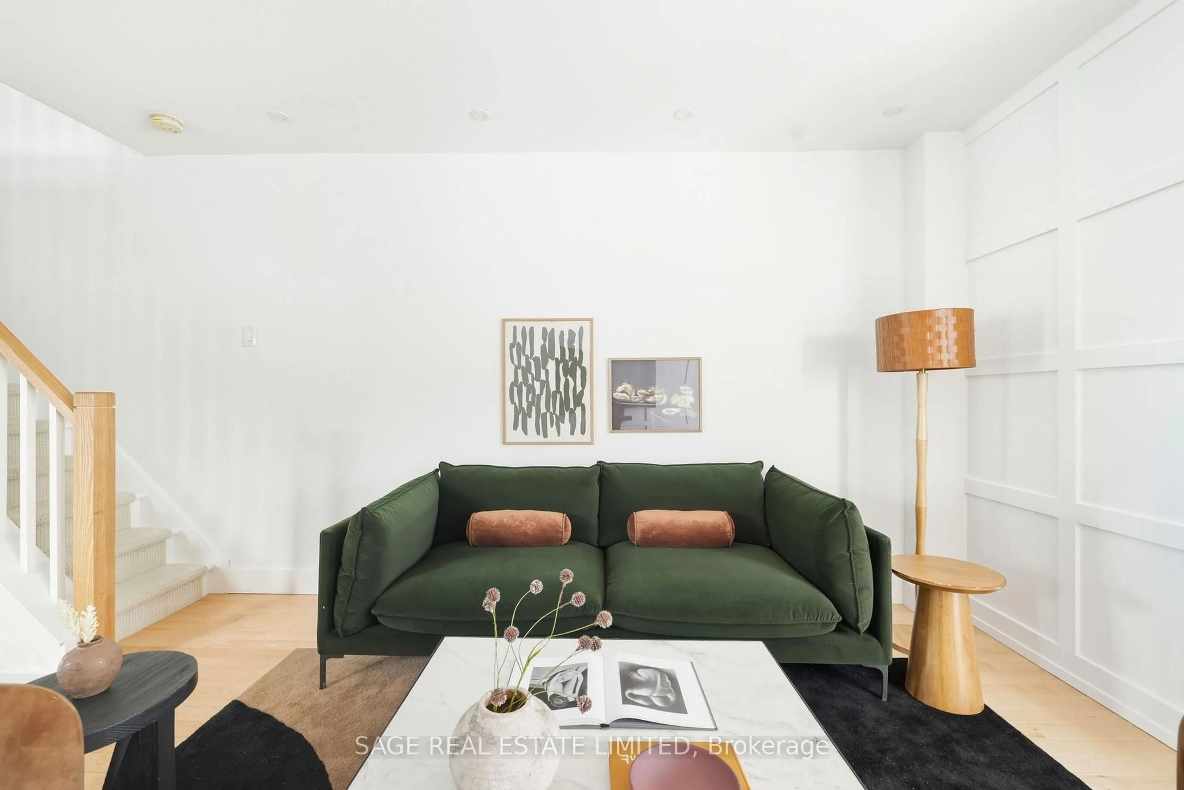 Living room with furniture, unknown for 107 Hiltz Ave, Toronto Ontario M4L 2N7