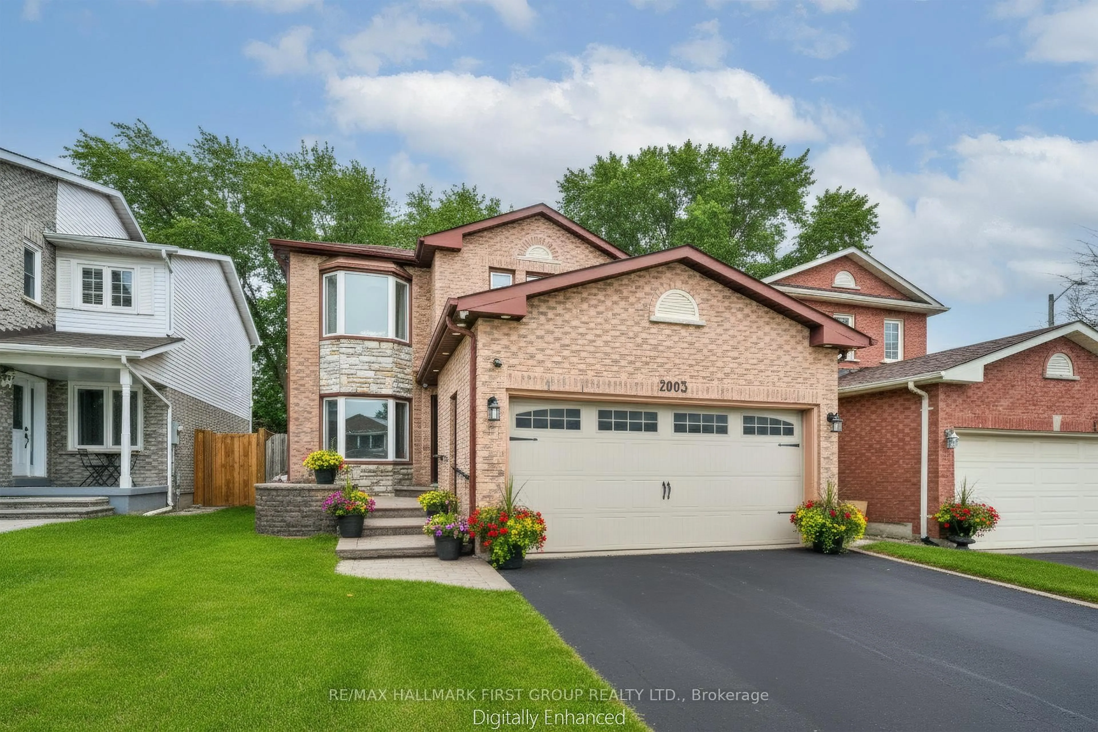 Home with brick exterior material, street for 2003 Blue Ridge Cres, Pickering Ontario L1X 2N2