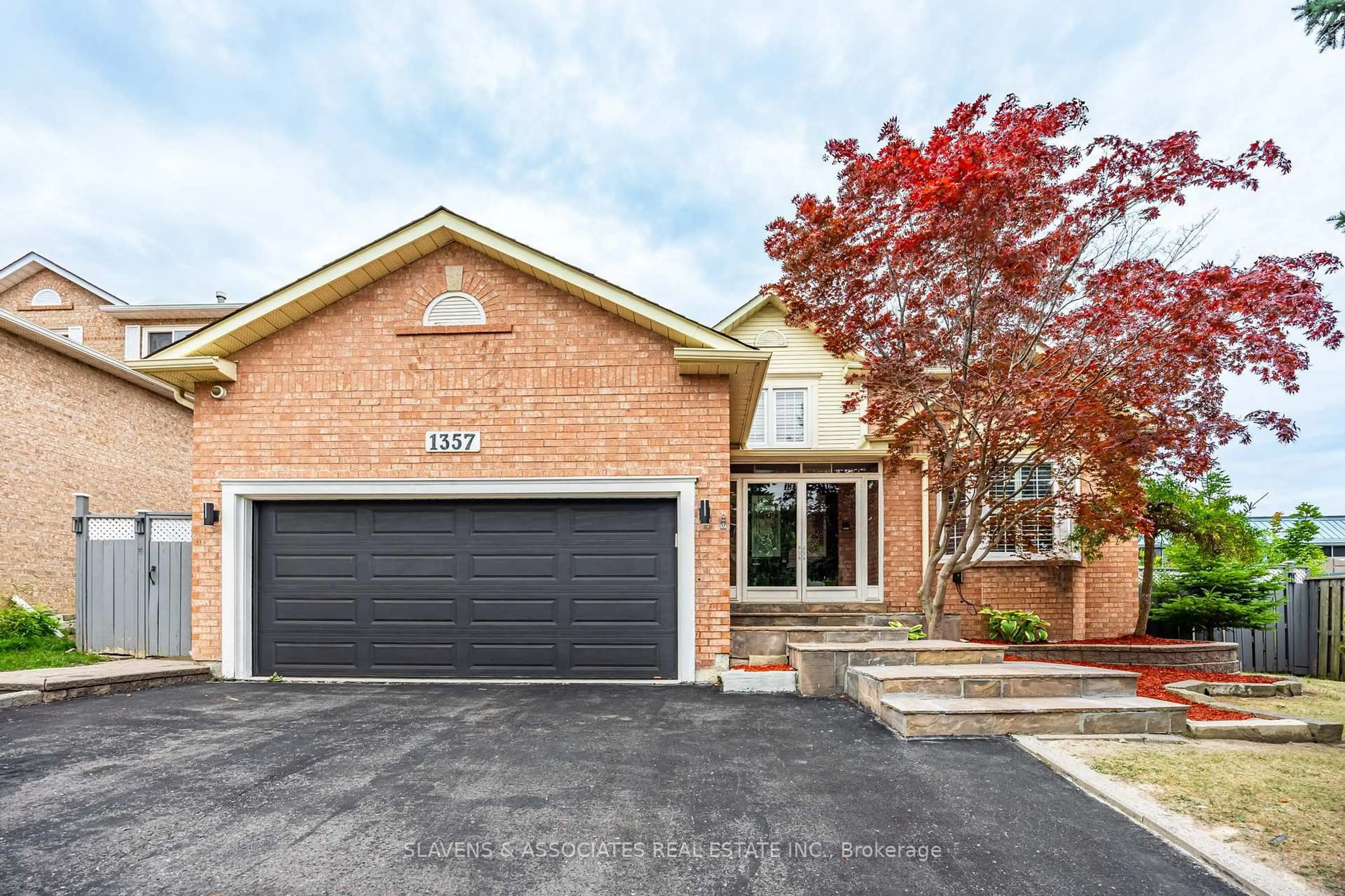 Home with brick exterior material, street for 1357 Rougemount Dr, Pickering Ontario L1V 1N2