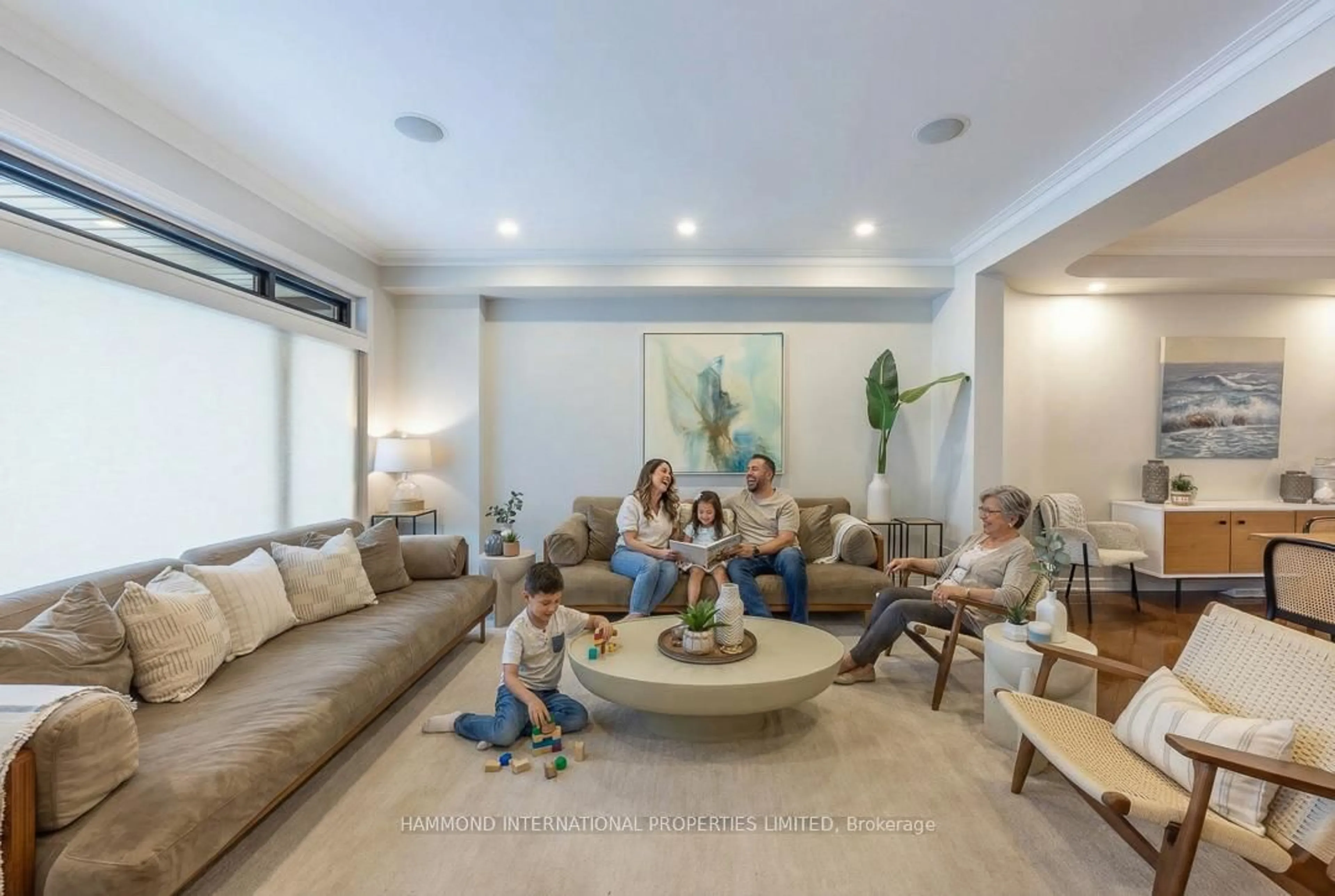 Living room with furniture, unknown for 85 Northern Dancer Blvd, Toronto Ontario M4L 3Z8