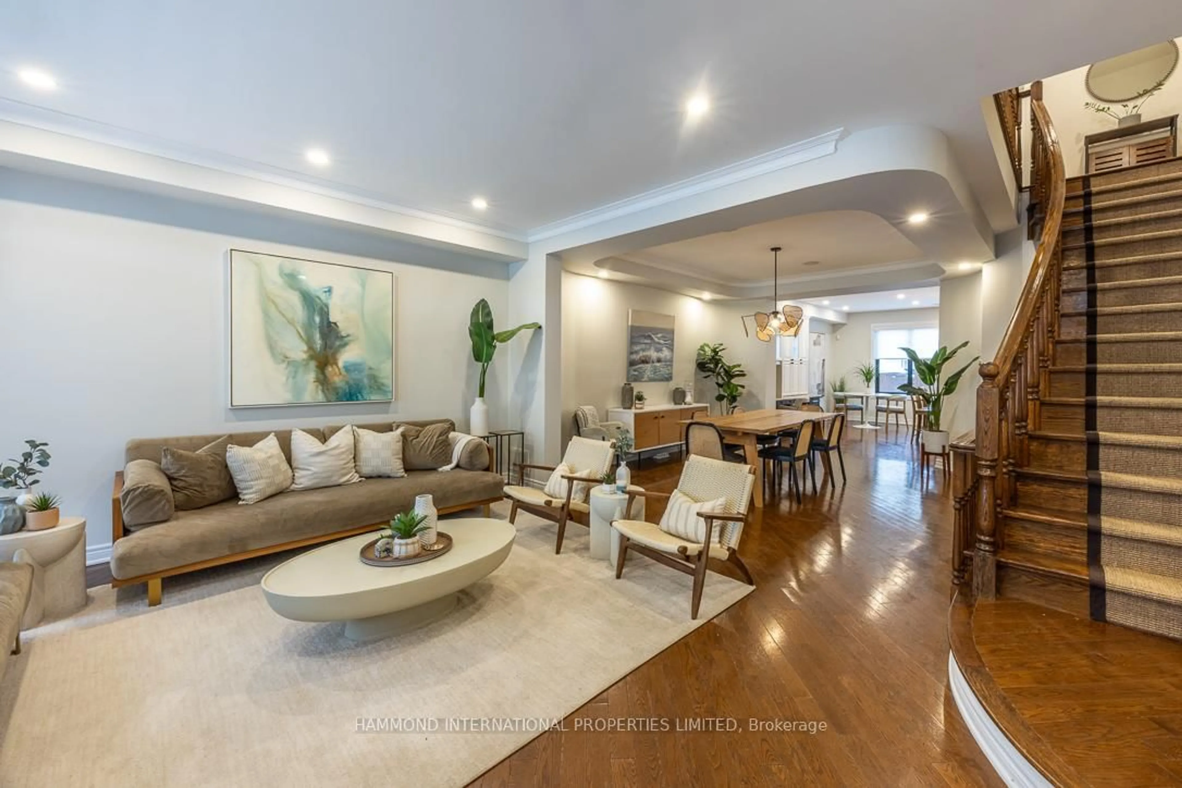 Living room with furniture, unknown for 85 Northern Dancer Blvd, Toronto Ontario M4L 3Z8