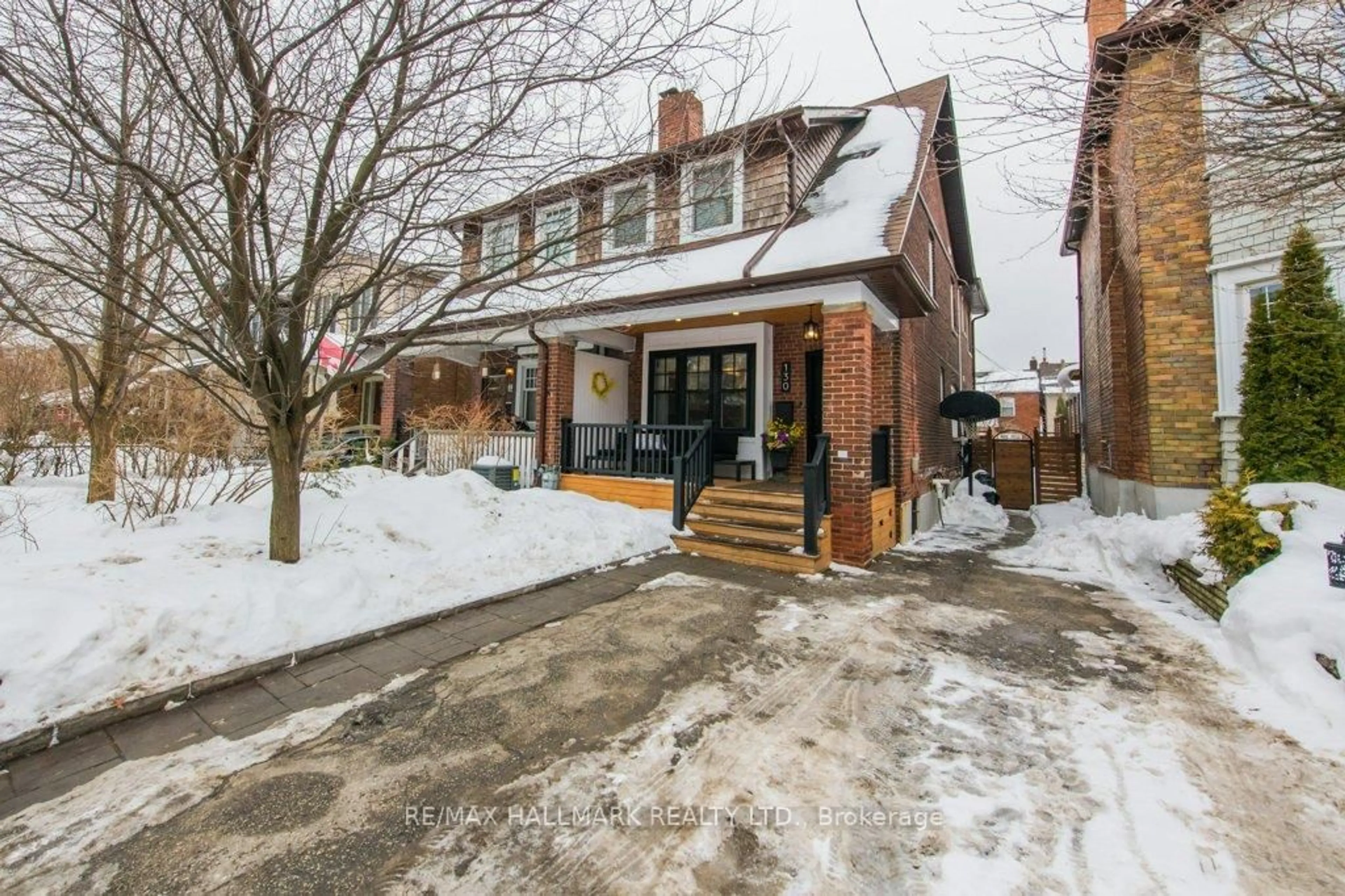 Home with brick exterior material, street for 130 Bingham Ave, Toronto Ontario M4E 3R3