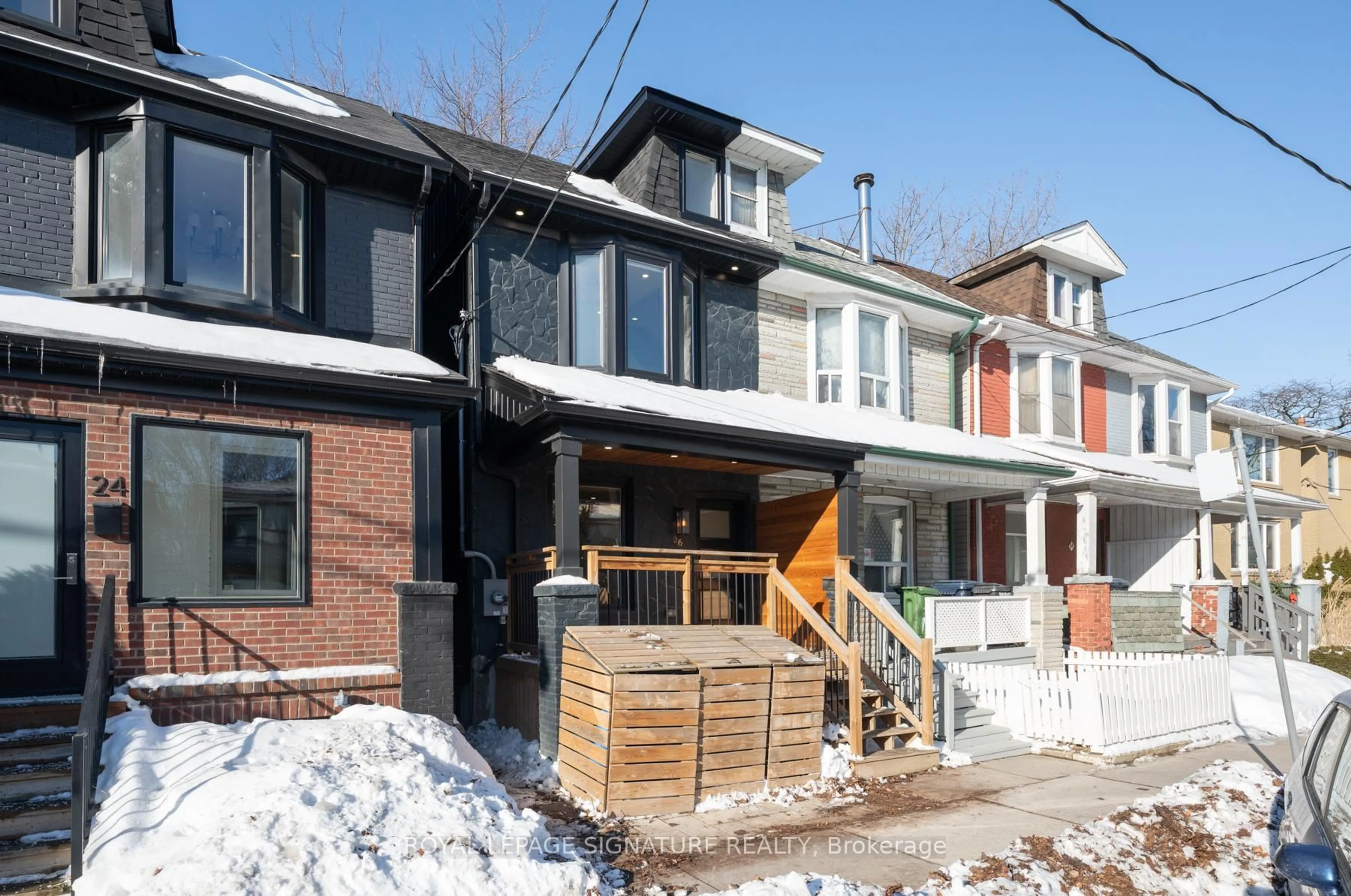 Home with brick exterior material, street for 26 Pape Ave, Toronto Ontario M4M 2V6