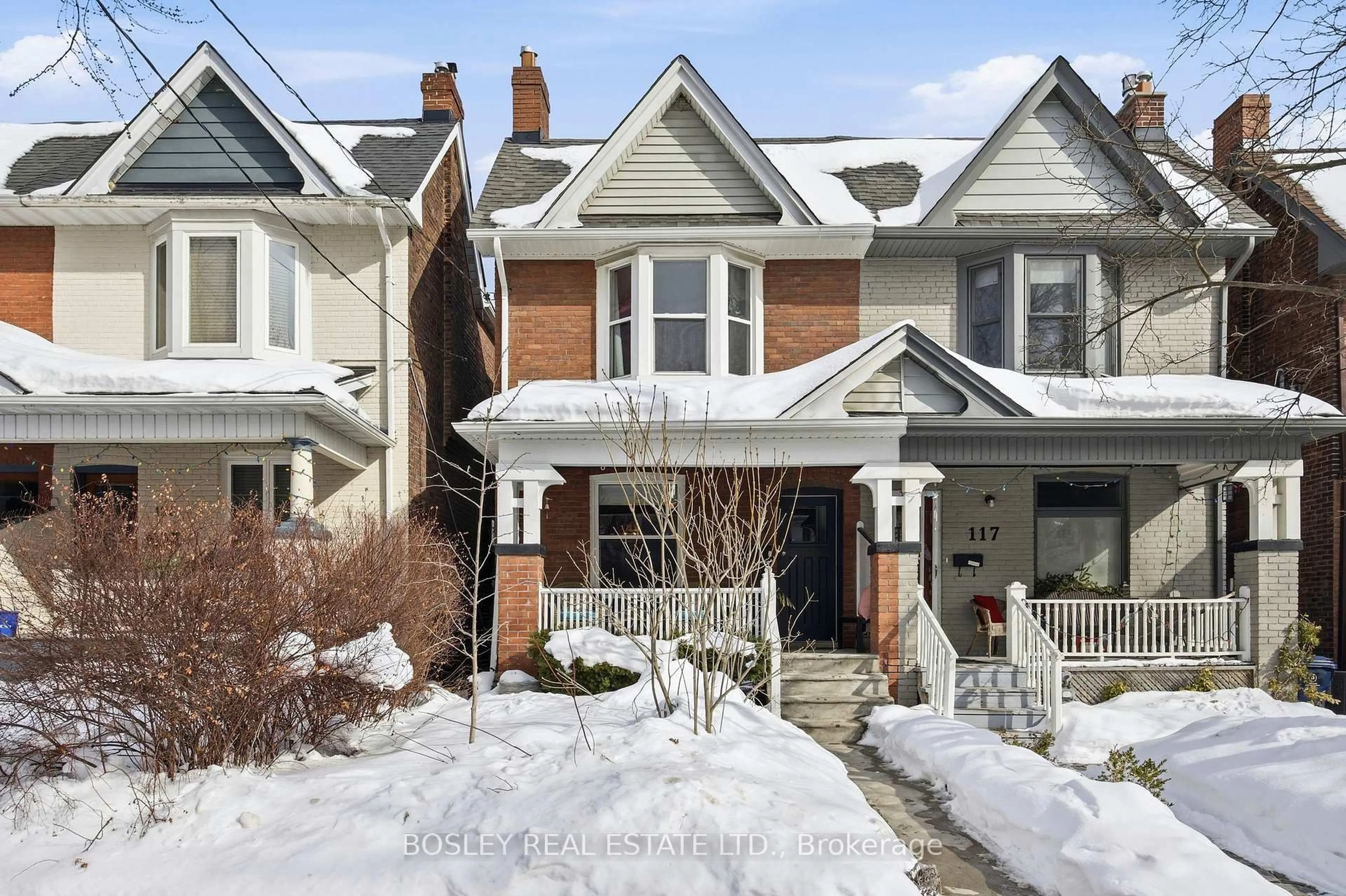 Home with brick exterior material, street for 119 Arundel Ave, Toronto Ontario M4K 3A3