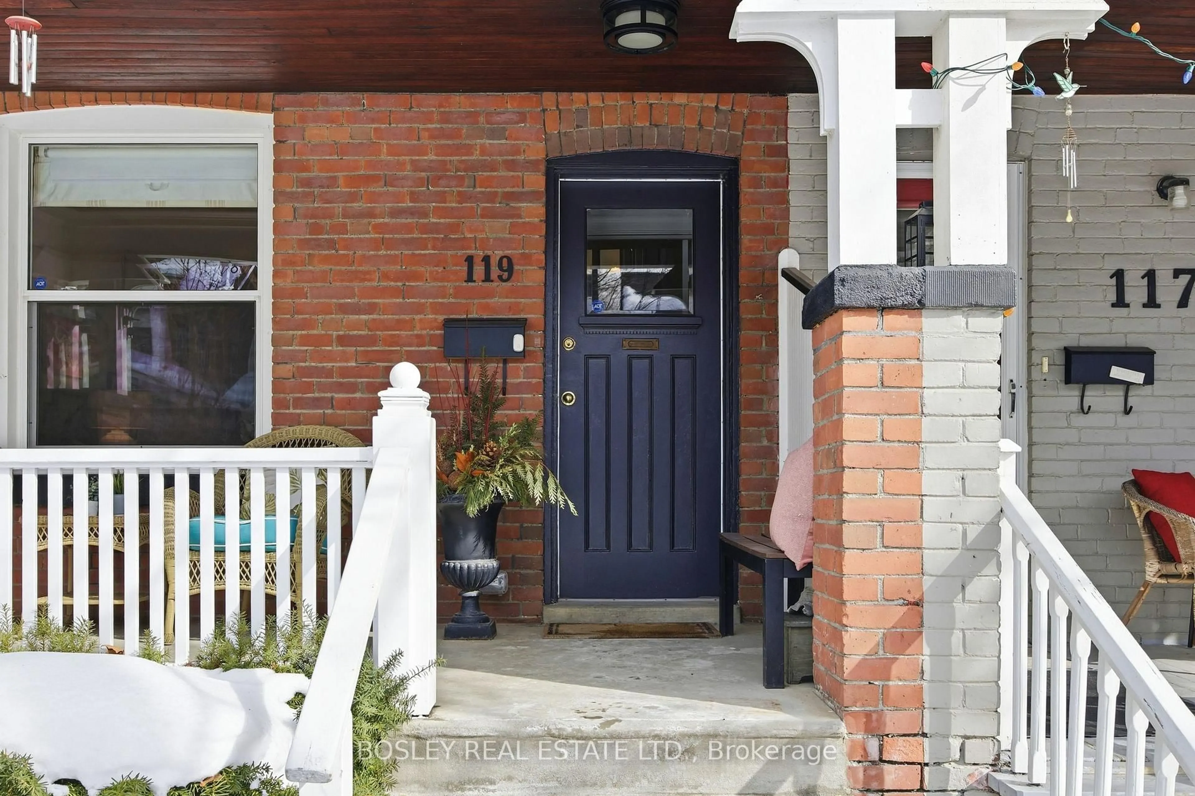 Home with brick exterior material, street for 119 Arundel Ave, Toronto Ontario M4K 3A3