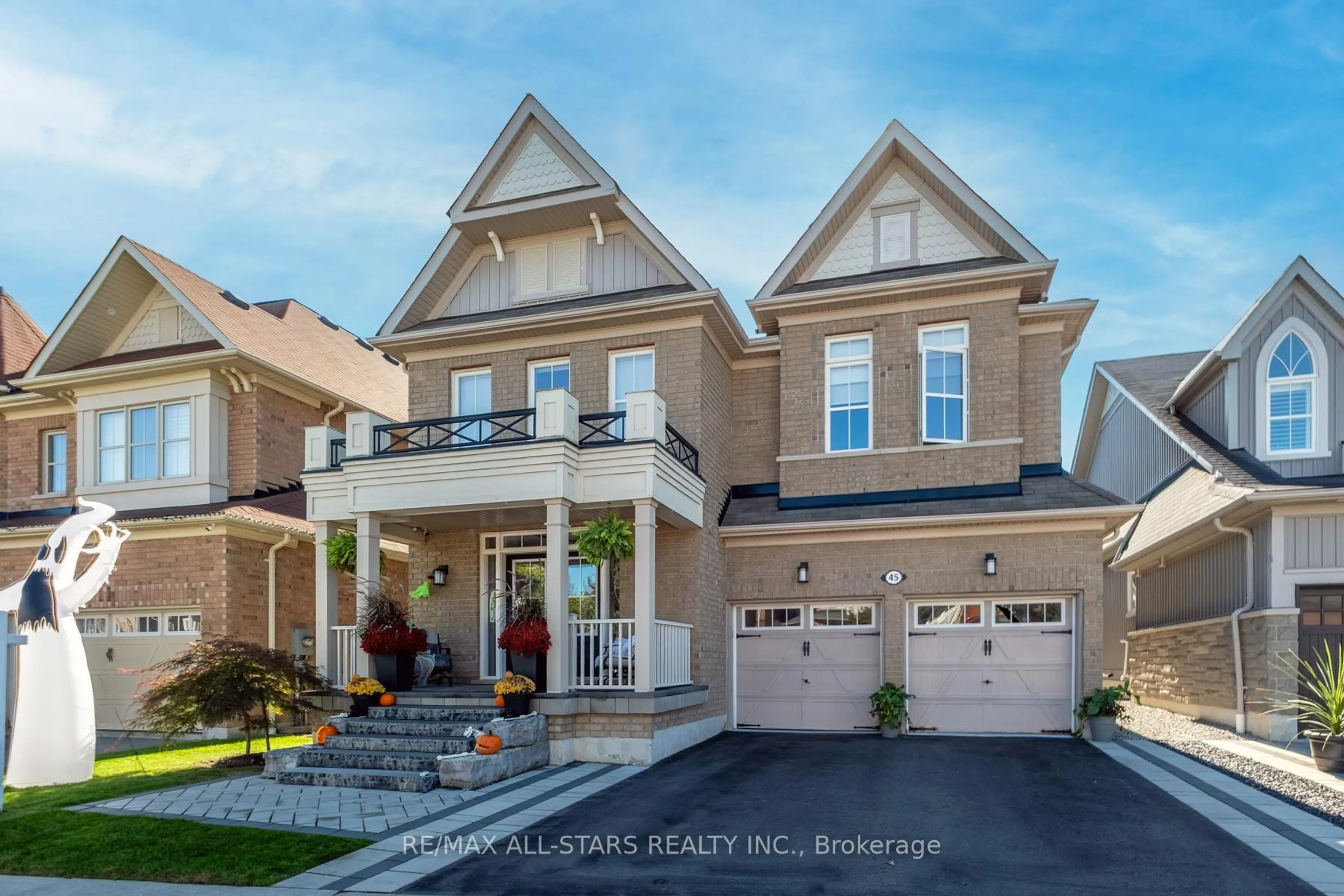 Home with brick exterior material, street for 45 Jarrow Cres, Whitby Ontario L1M 0H2