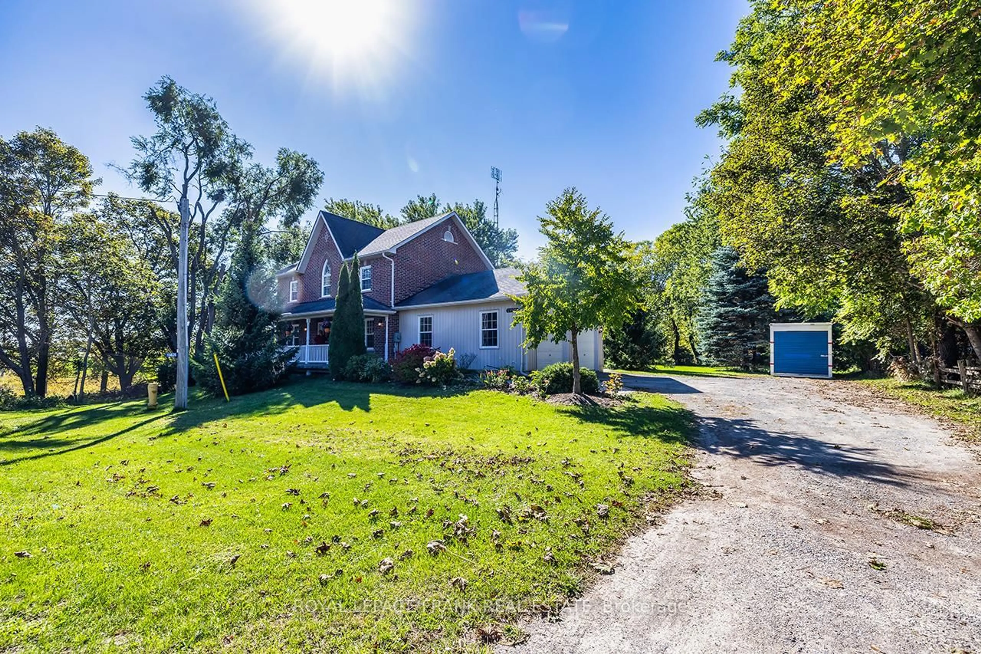 A pic from outside/outdoor area/front of a property/back of a property/a pic from drone, unknown for 19826 Highway 12 Highway, Scugog Ontario L0C 1B0