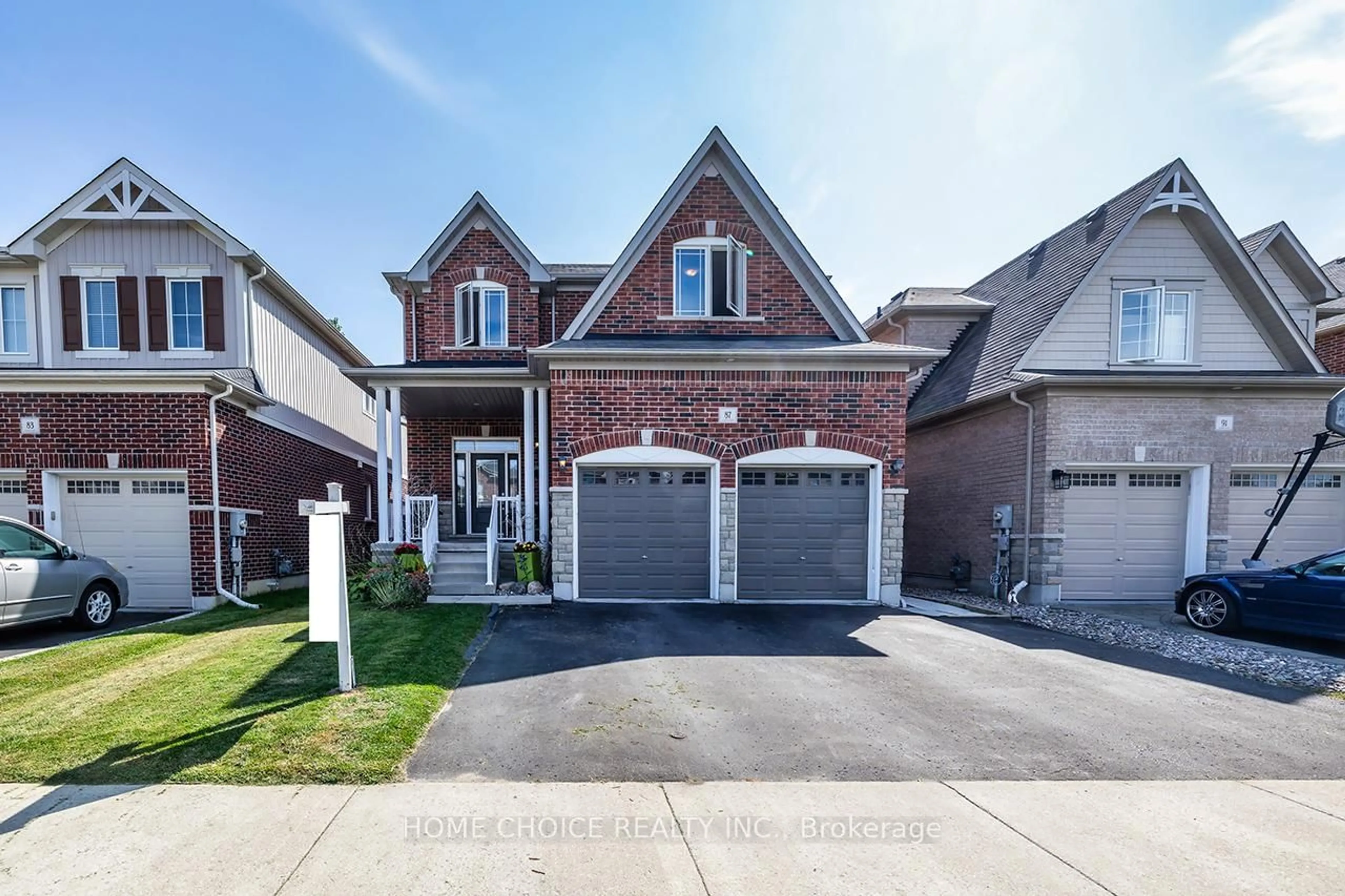 Home with brick exterior material, street for 87 Elmer Adams Dr, Clarington Ontario L1E 0G5