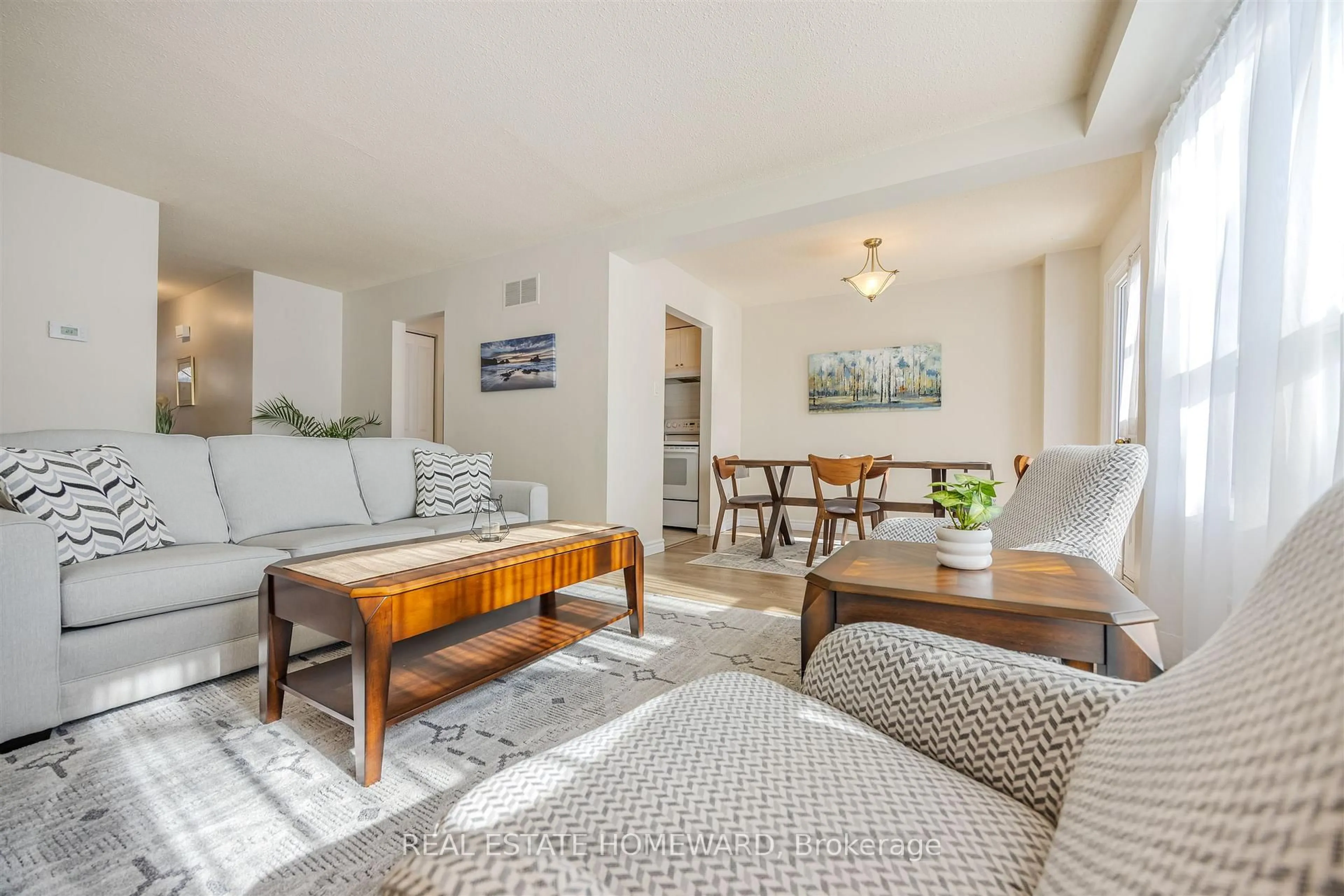 Living room with furniture, unknown for 1975 Memory Lane #23, Pickering Ontario L1V 3M3