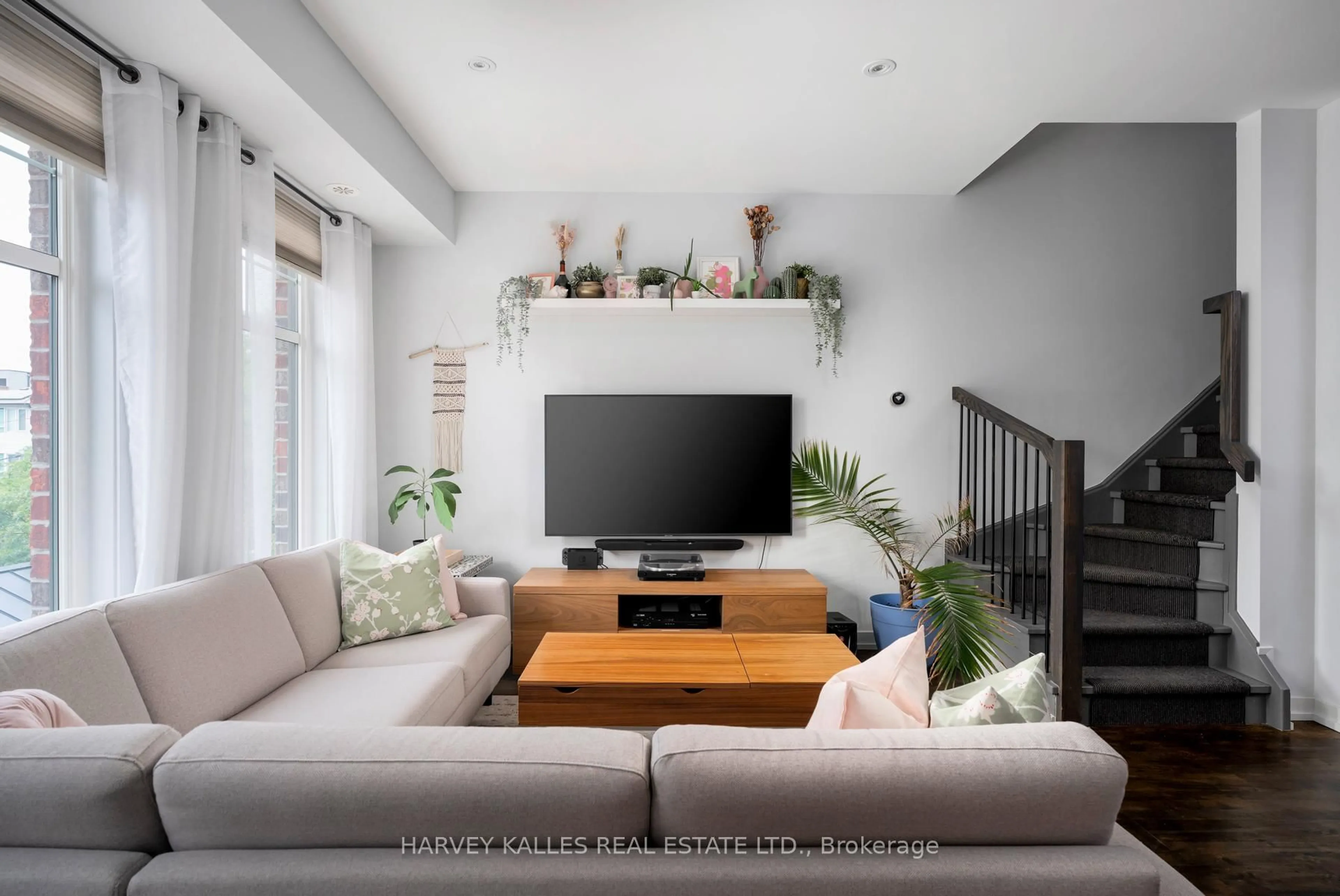 Living room with furniture, unknown for 140 Broadview Ave #45, Toronto Ontario M4M 0A8