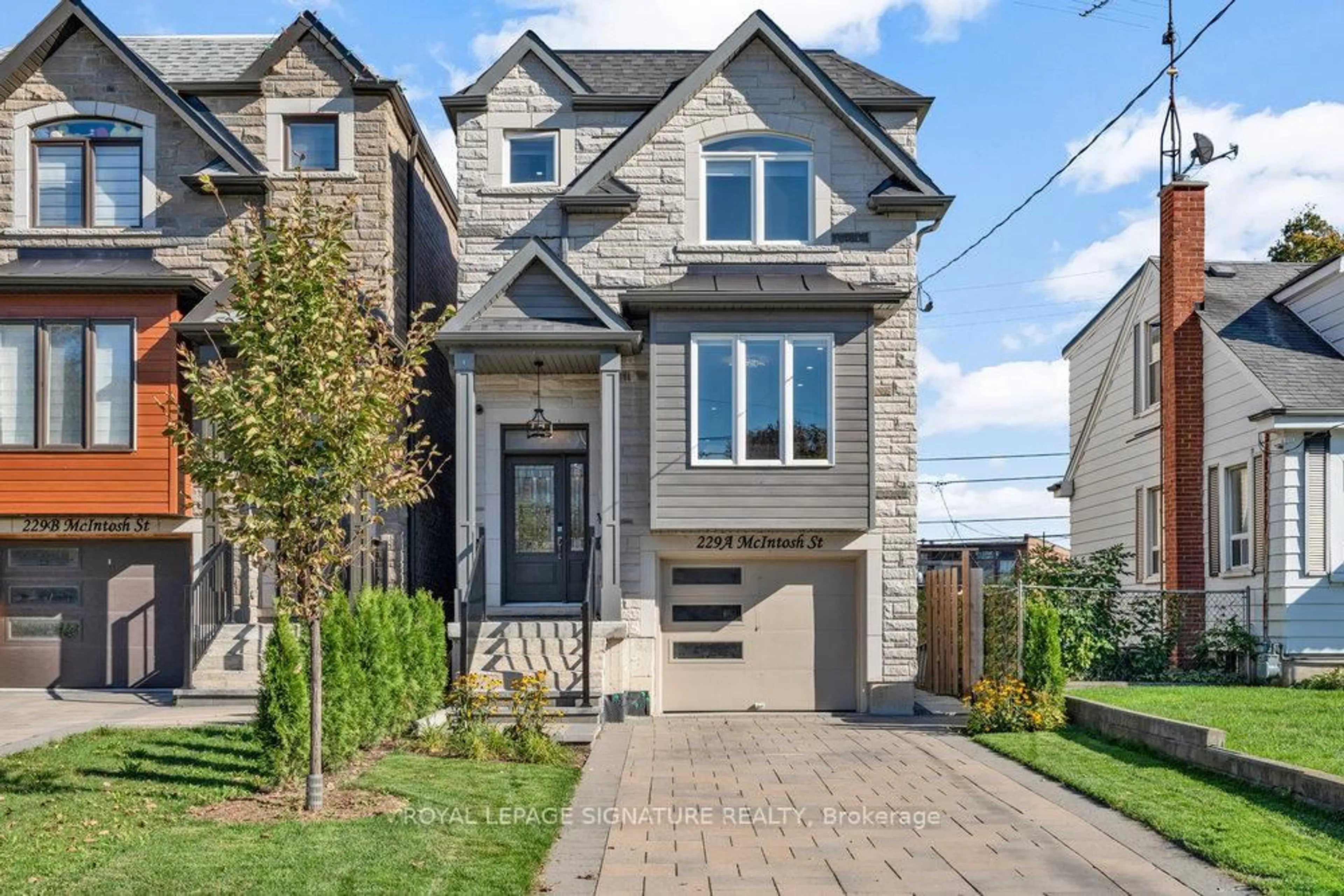 Home with brick exterior material, street for 229A McIntosh St, Toronto Ontario M1N 3Z2