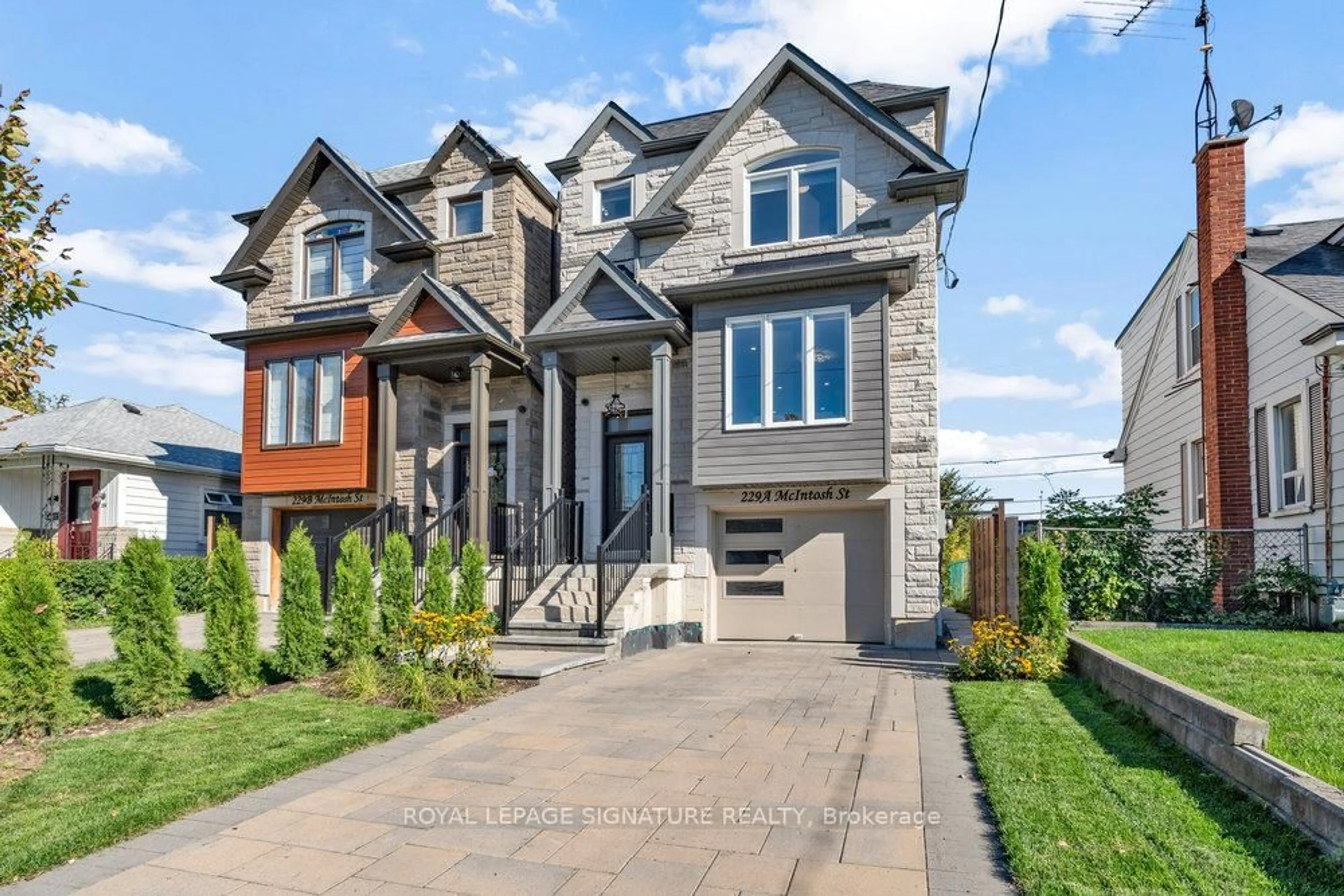 Home with brick exterior material, street for 229A McIntosh St, Toronto Ontario M1N 3Z2