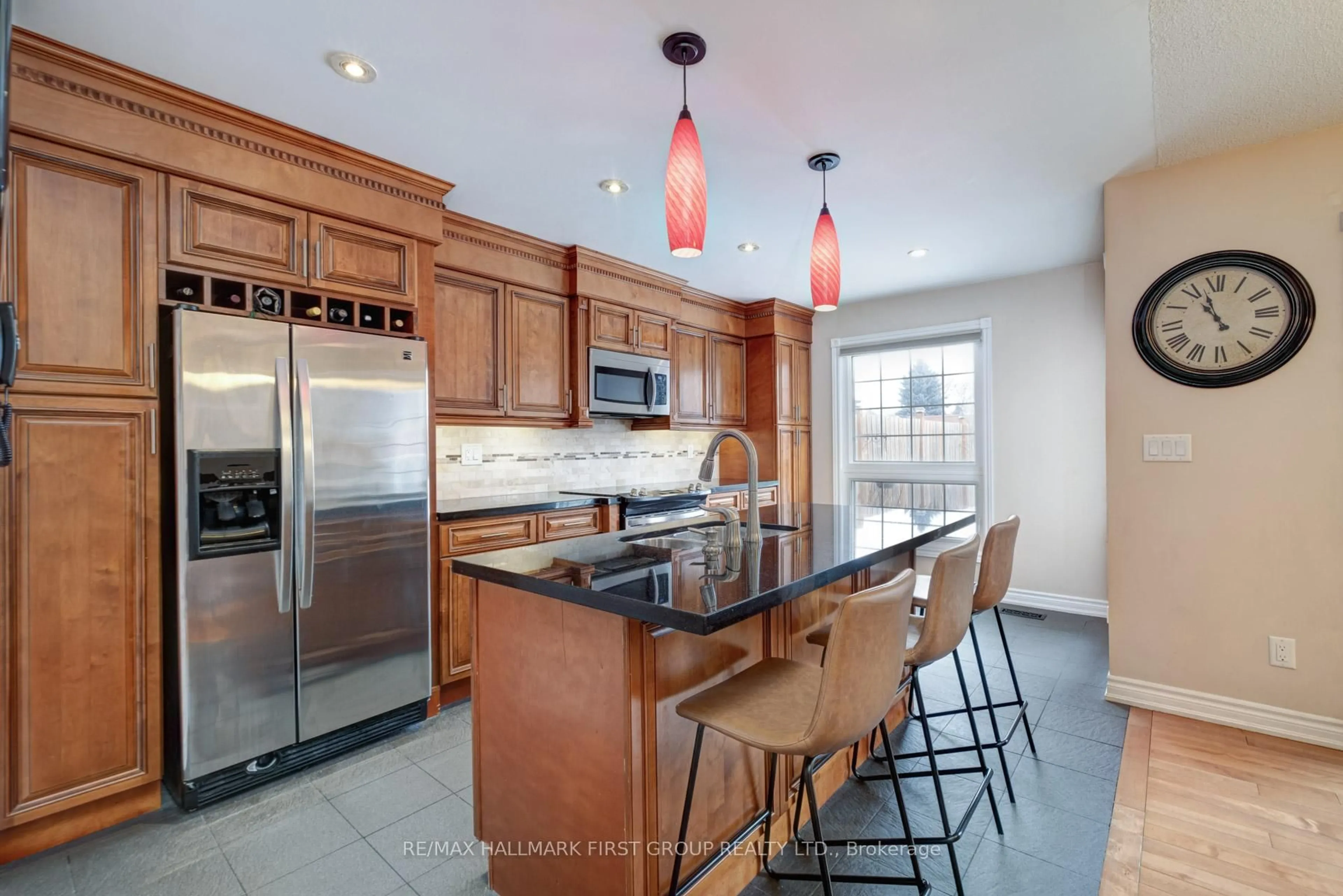 Contemporary kitchen, ceramic/tile floor for 565 Birkdale St, Oshawa Ontario L1H 8C3