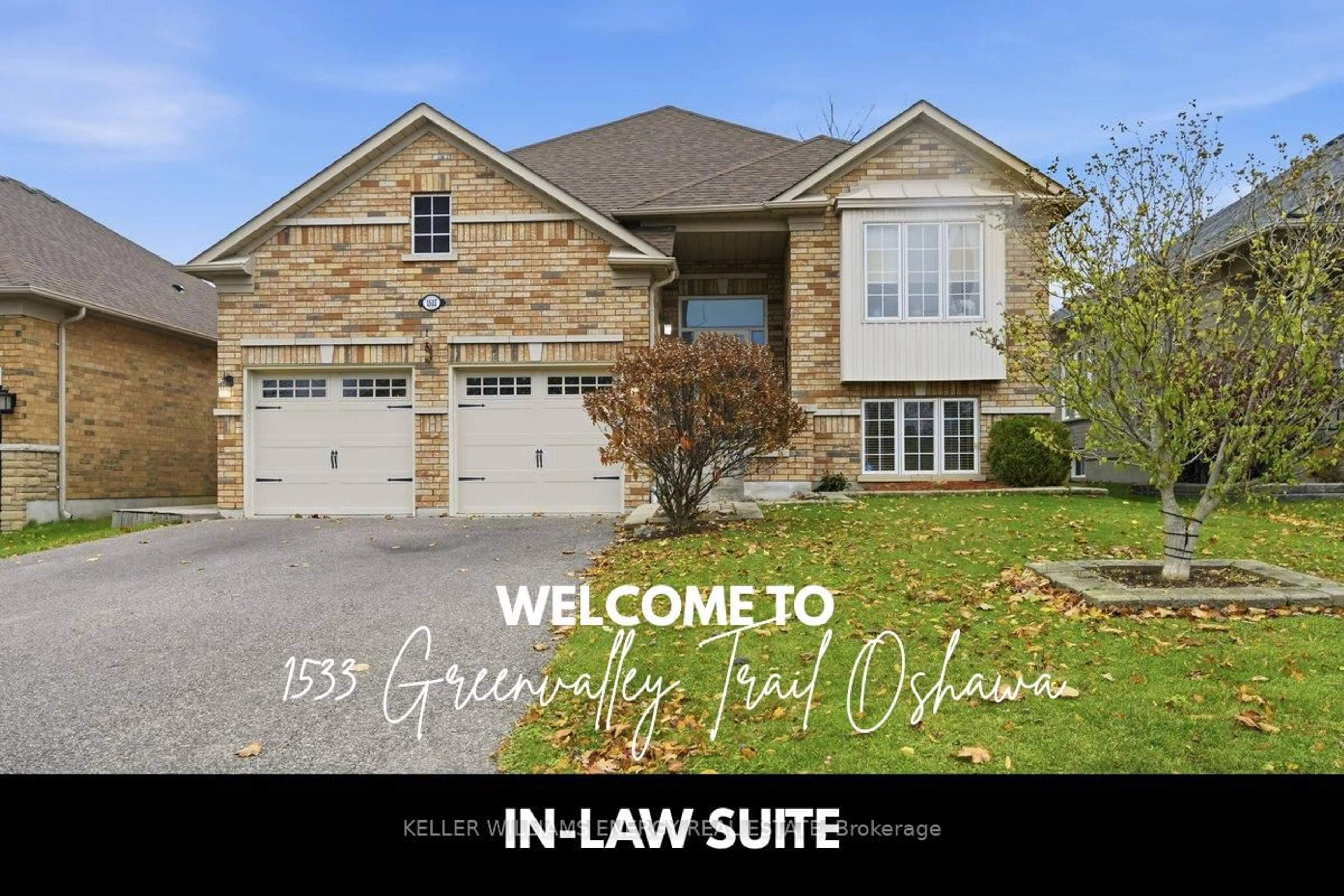 Home with brick exterior material, water/lake/river/ocean view for 1533 Greenvalley Tr, Oshawa Ontario L1K 2N6
