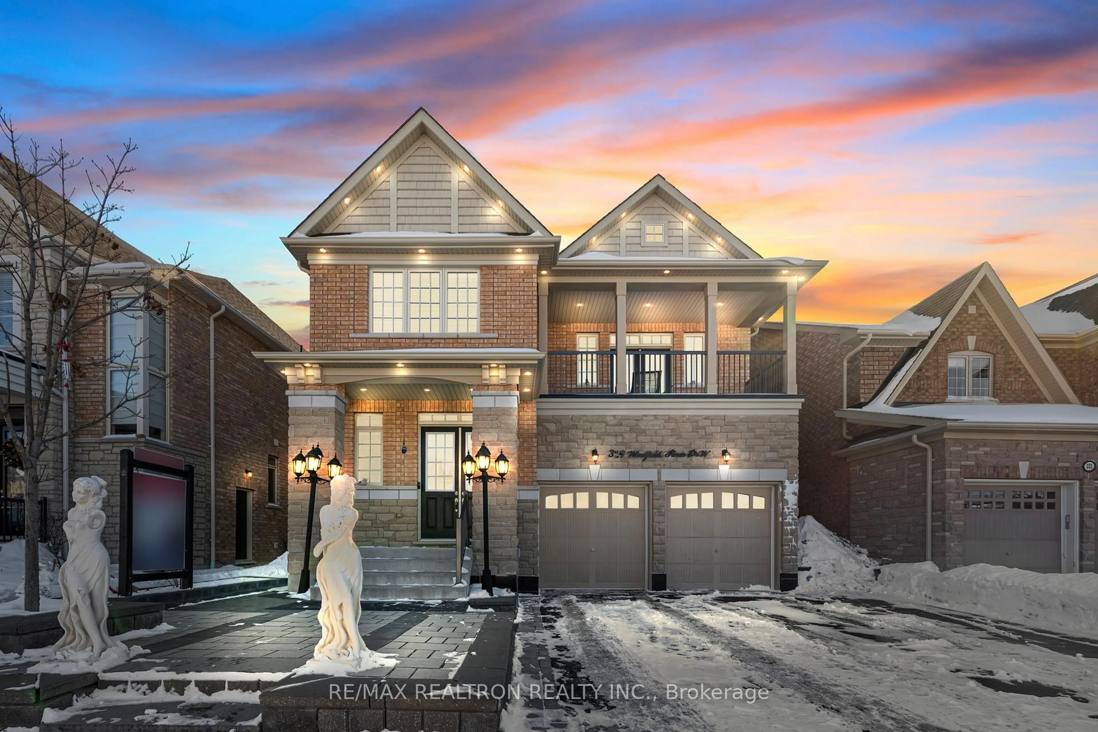 Home with brick exterior material, street for 329 Windfield Farm Dr, Oshawa Ontario L1L 0M2