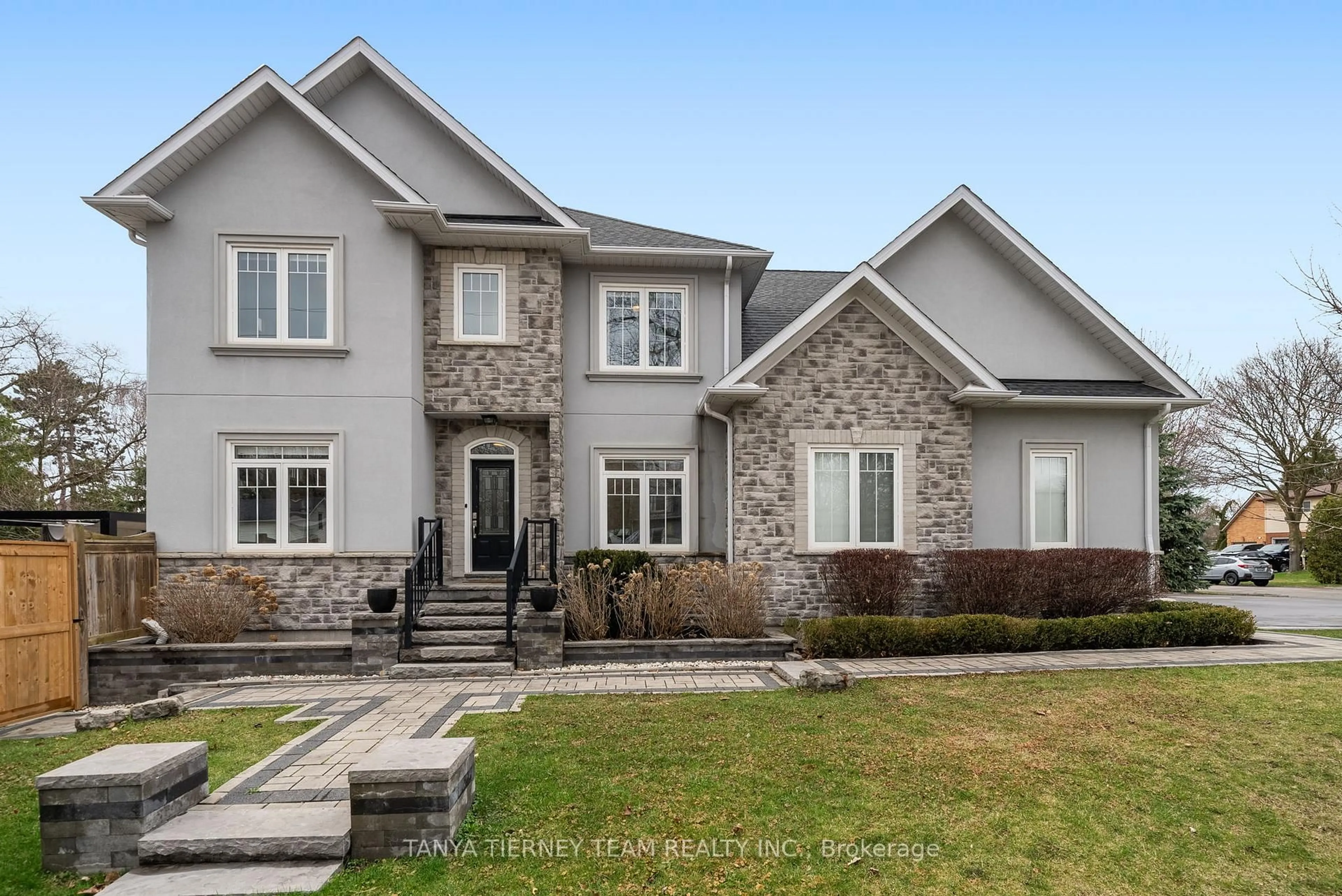 Home with brick exterior material, street for 1 Centre St, Whitby Ontario L1M 1C1