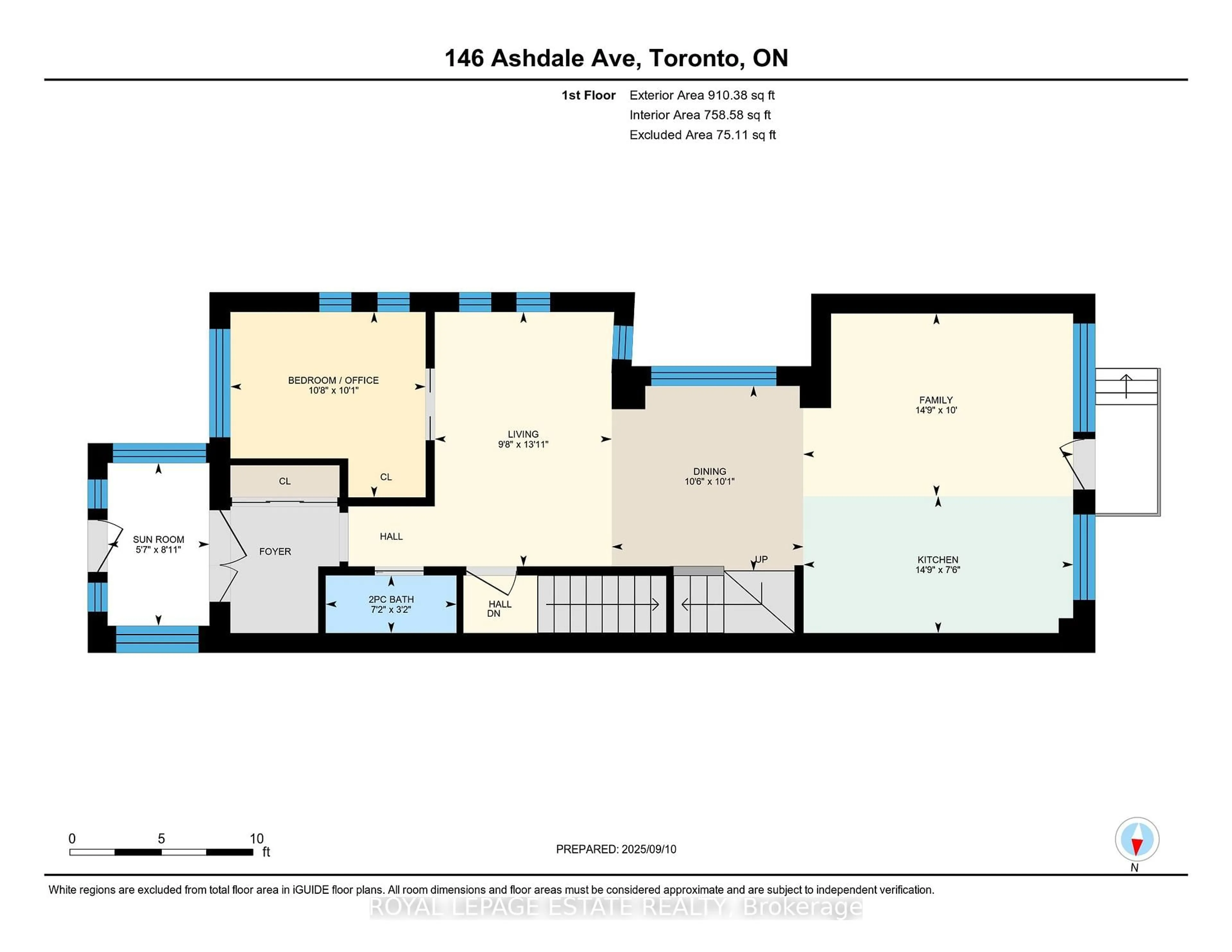 Floor plan for 146 Ashdale Ave, Toronto Ontario M4L 2Y9