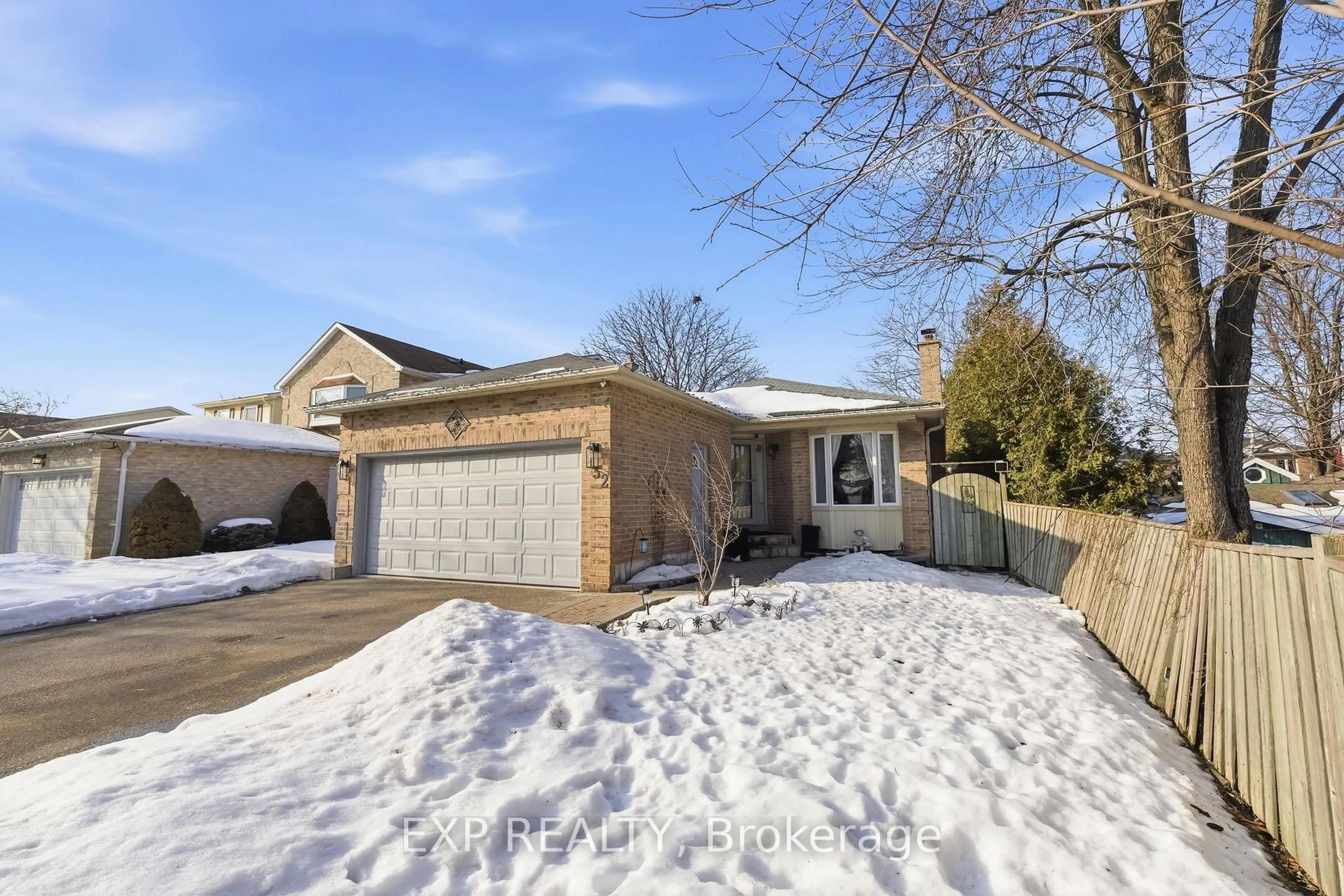 Home with brick exterior material, street for 32 Bird Cres, Ajax Ontario L1S 5B9