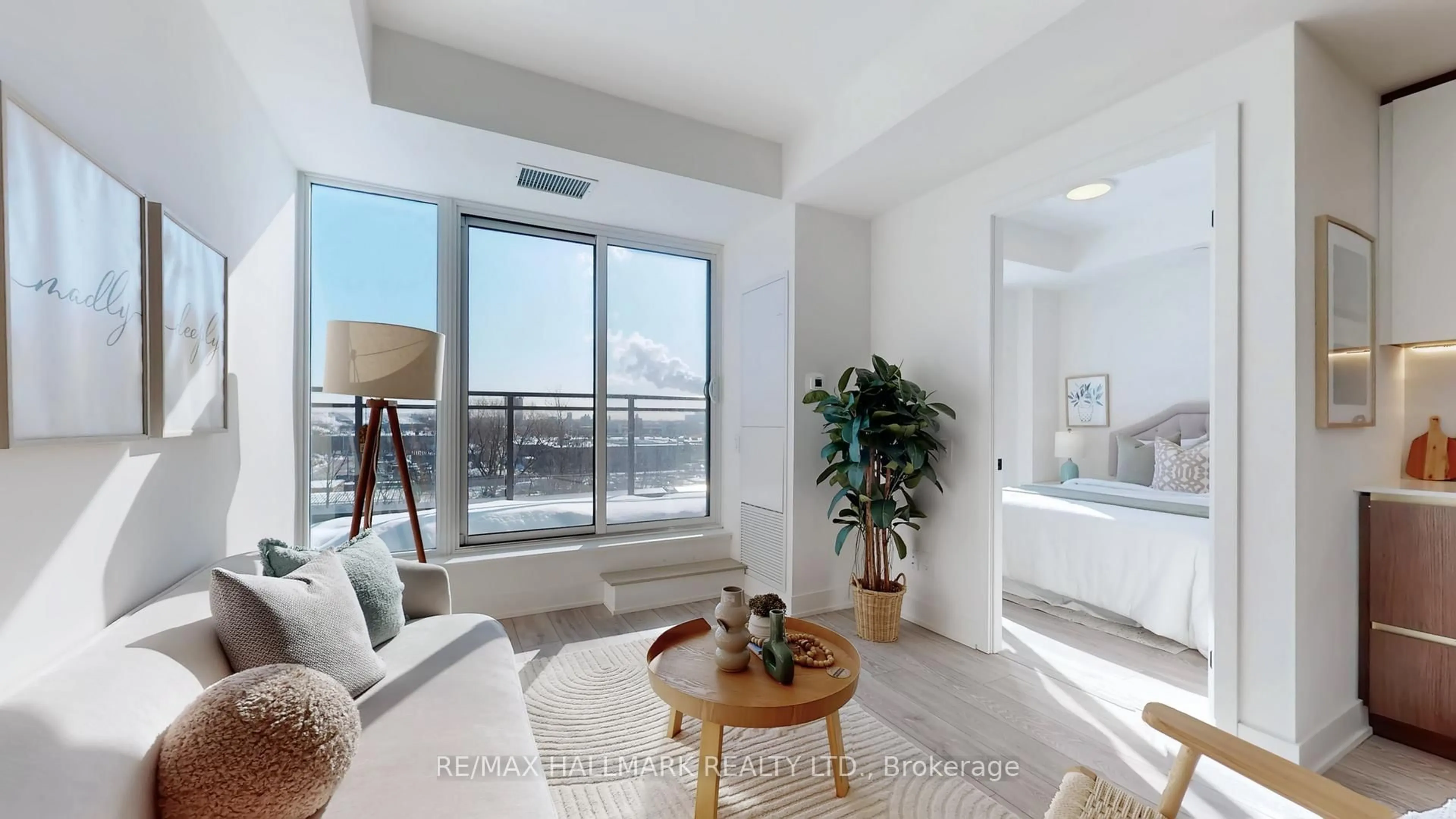 Living room with furniture, unknown for 1285 Queen St #512, Toronto Ontario M4L 1C2