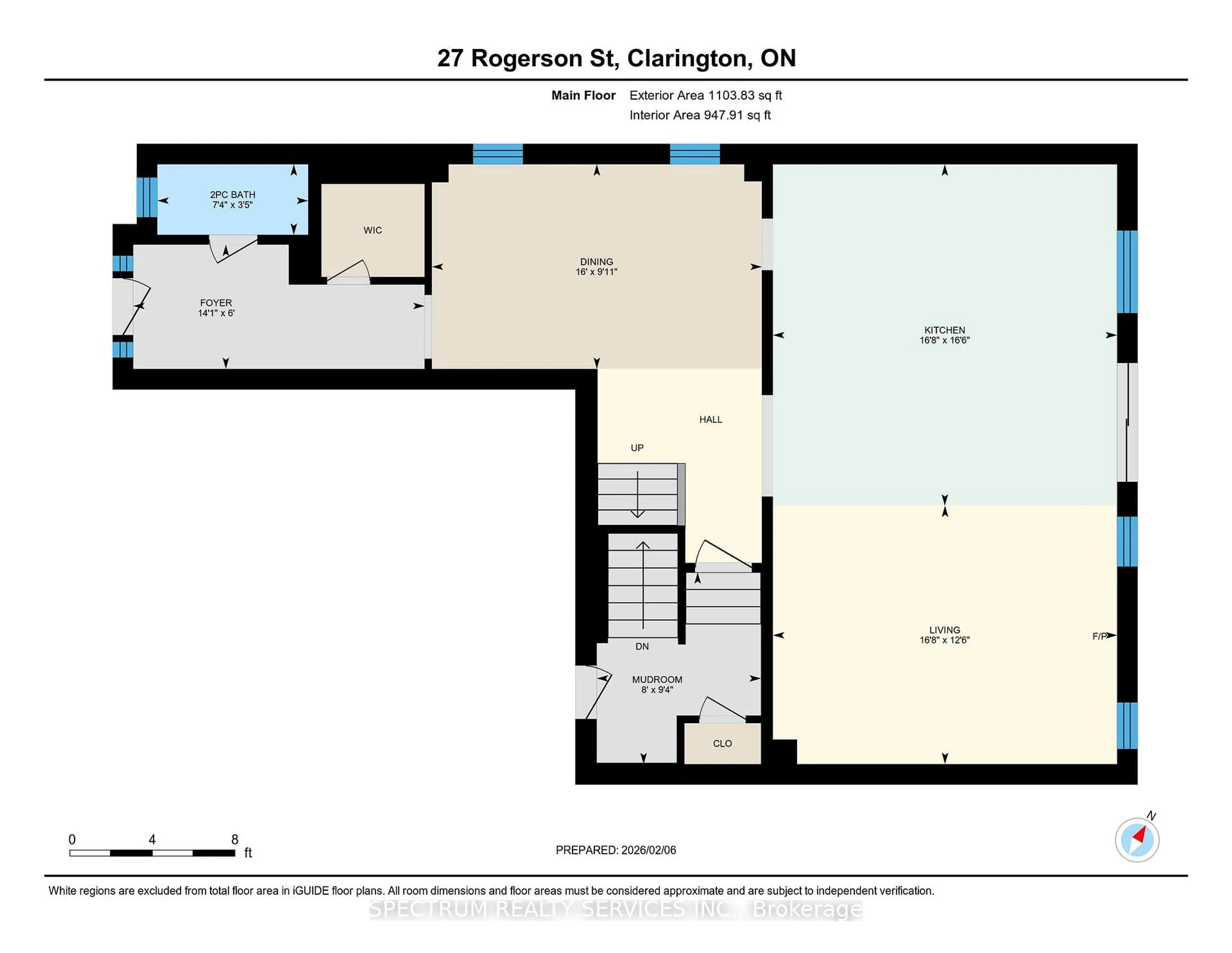 Floor plan for 27 ROGERSON St, Clarington Ontario L1B 0W4