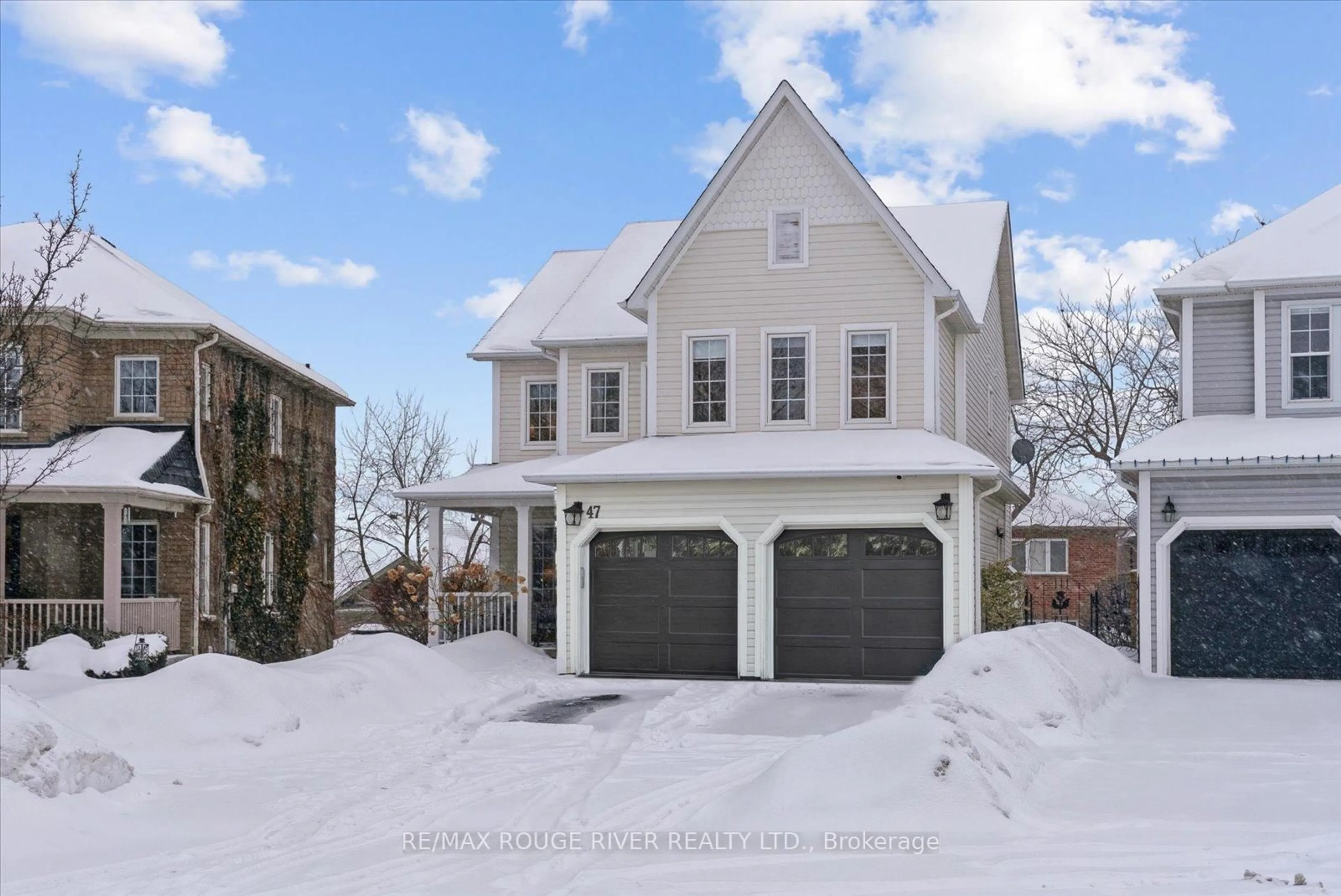 Home with brick exterior material, street for 47 Downey Dr, Whitby Ontario L1M 1J2