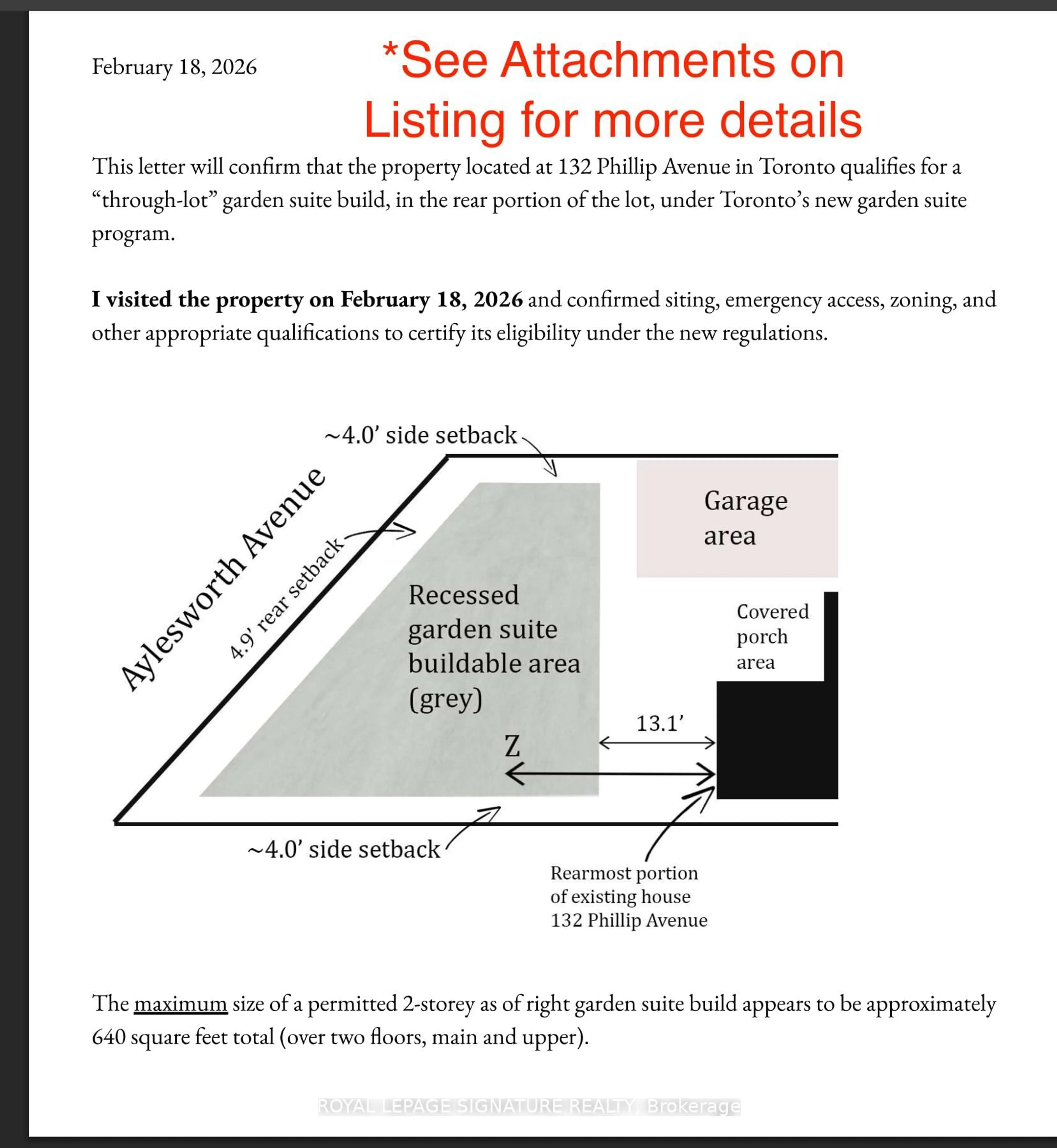 Floor plan for 132 Phillip Ave, Toronto Ontario M1N 3R5