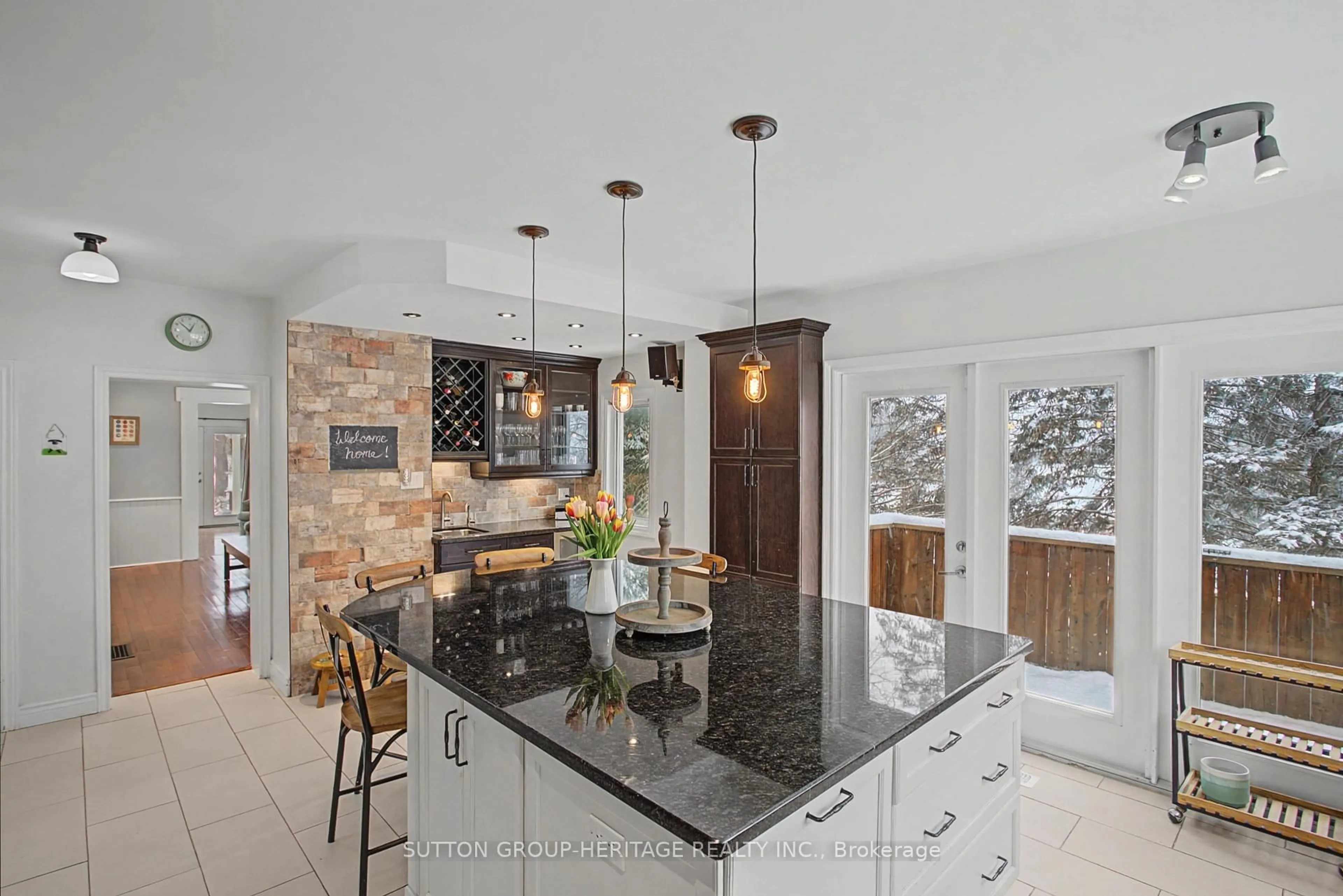 Contemporary kitchen, ceramic/tile floor for 2460 Sixth Concession Rd, Pickering Ontario L0H 1H0