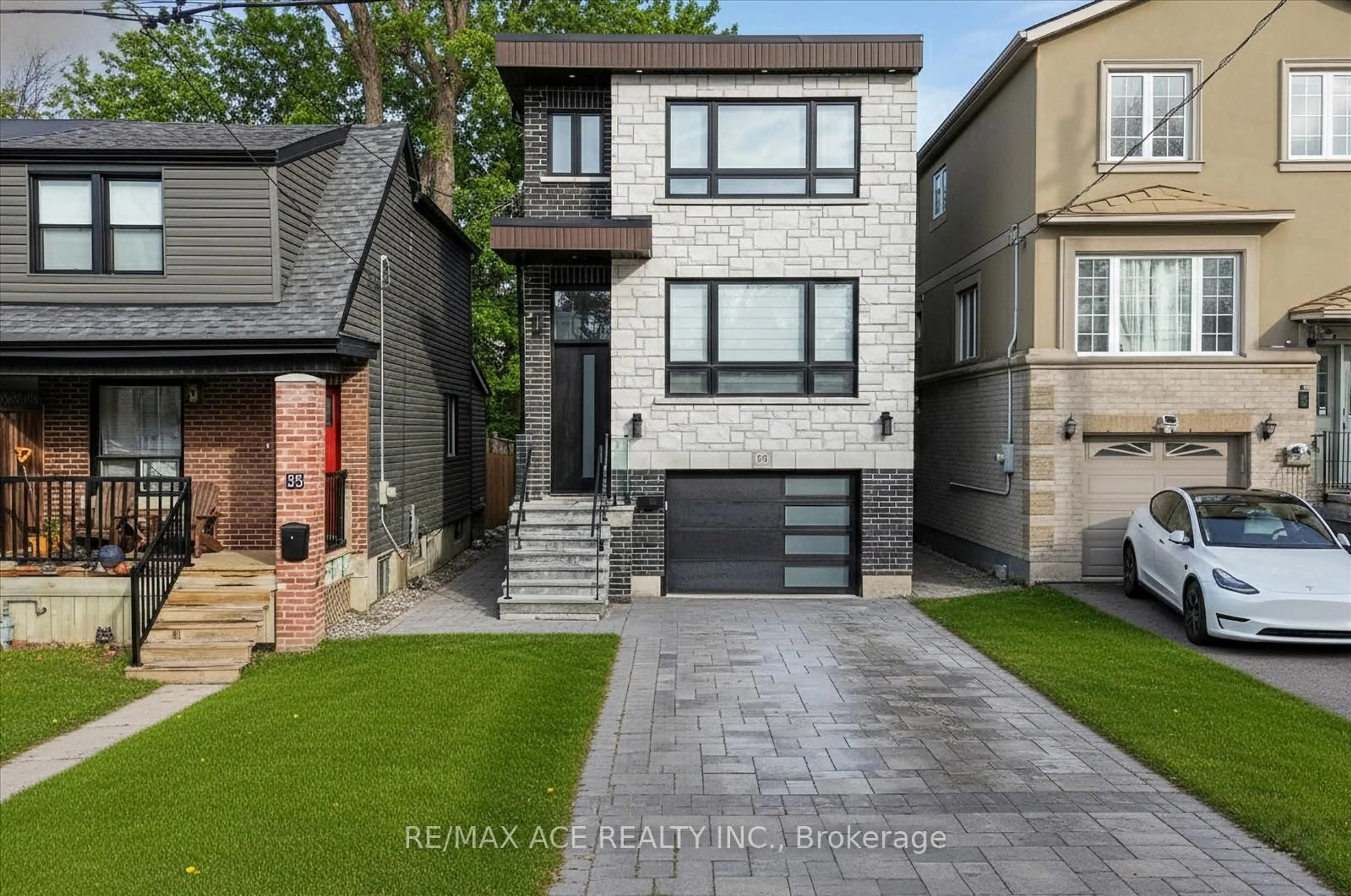 Home with brick exterior material, street for 33 August Ave, Toronto Ontario M1L 3M8