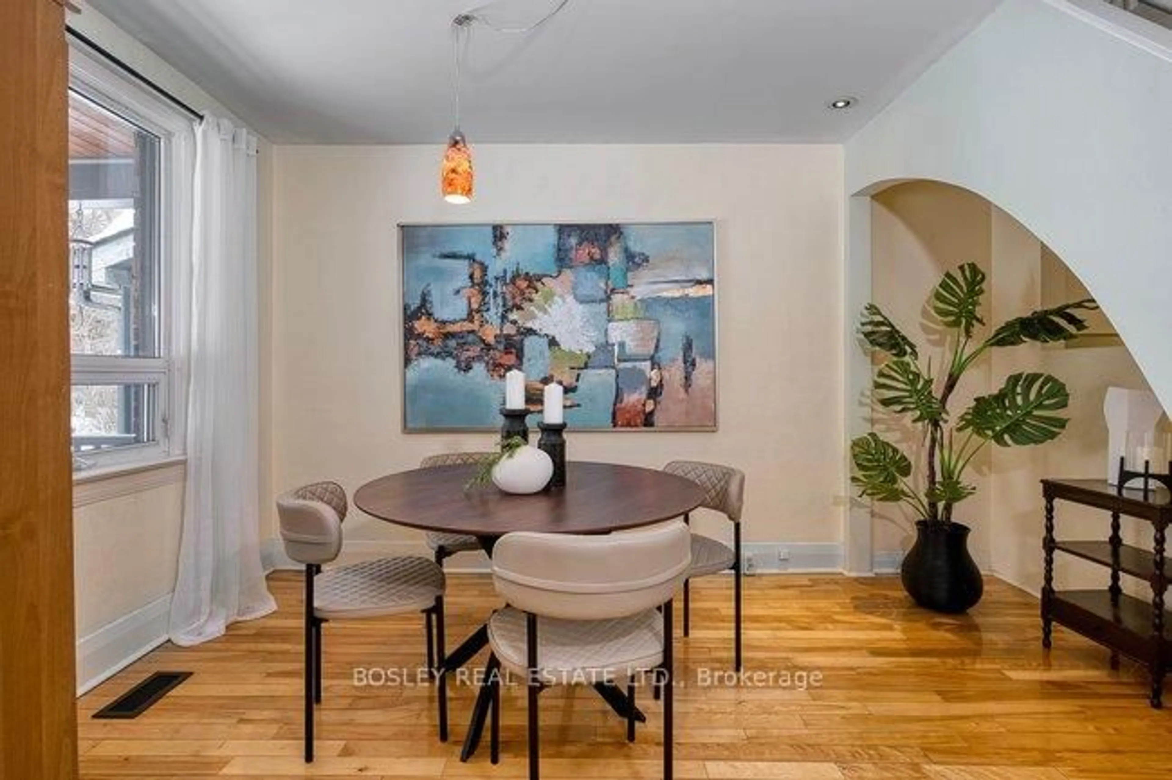 Dining room, wood/laminate floor for 25 Harriet St, Toronto Ontario M4L 2E8