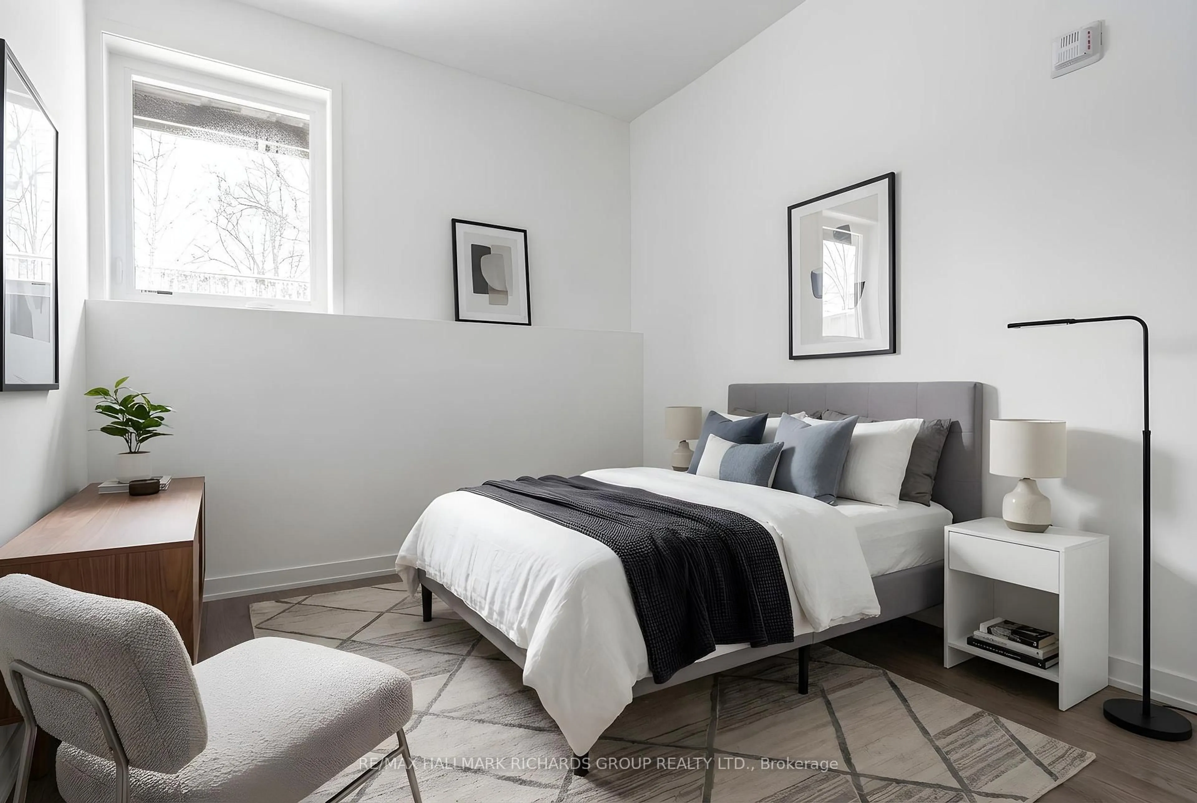 Bedroom with bed, unknown for 35 Birchcliff Ave #45, Toronto Ontario M1N 3C5