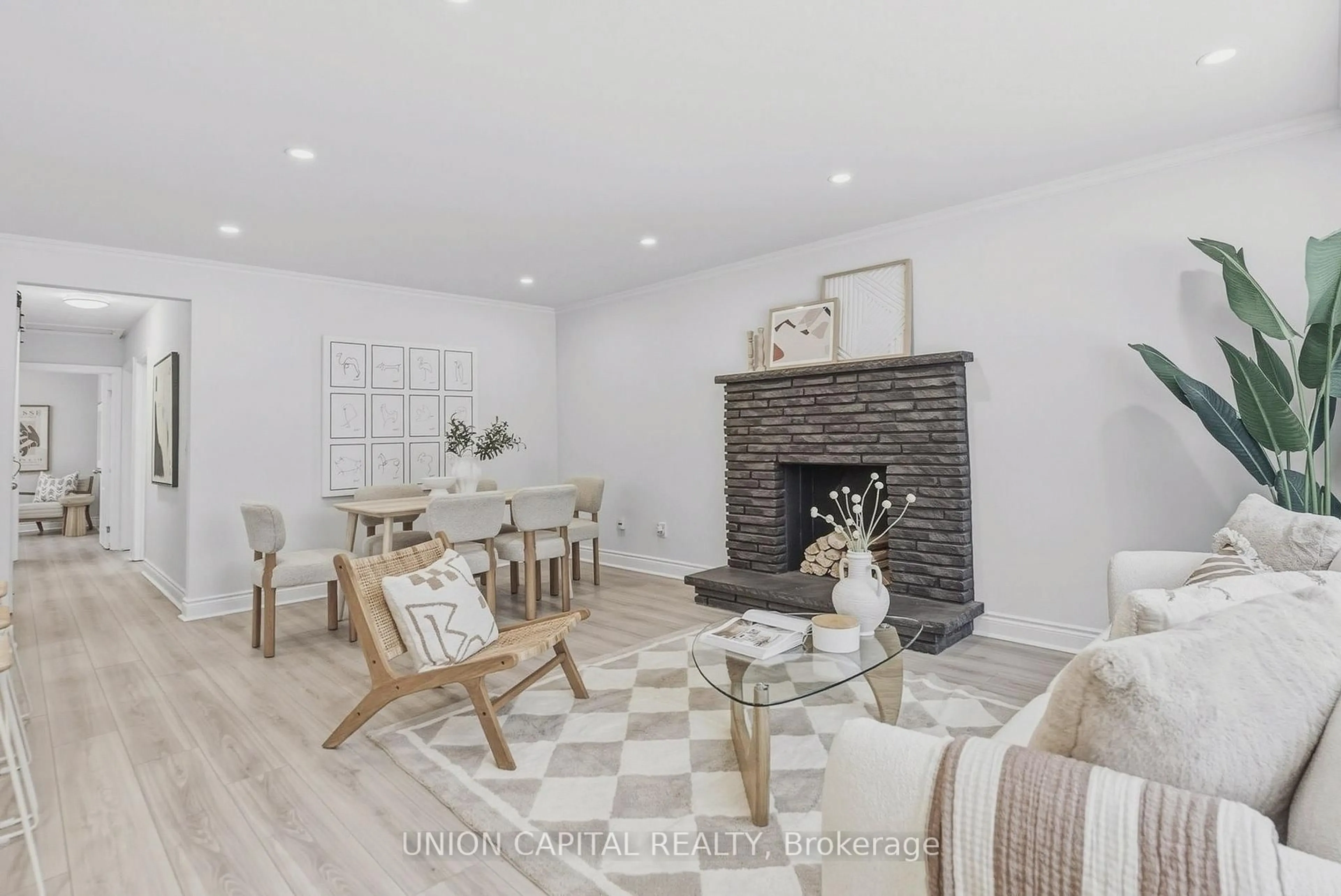 Living room with furniture, unknown for 144 Clements Rd, Ajax Ontario L1S 1L7