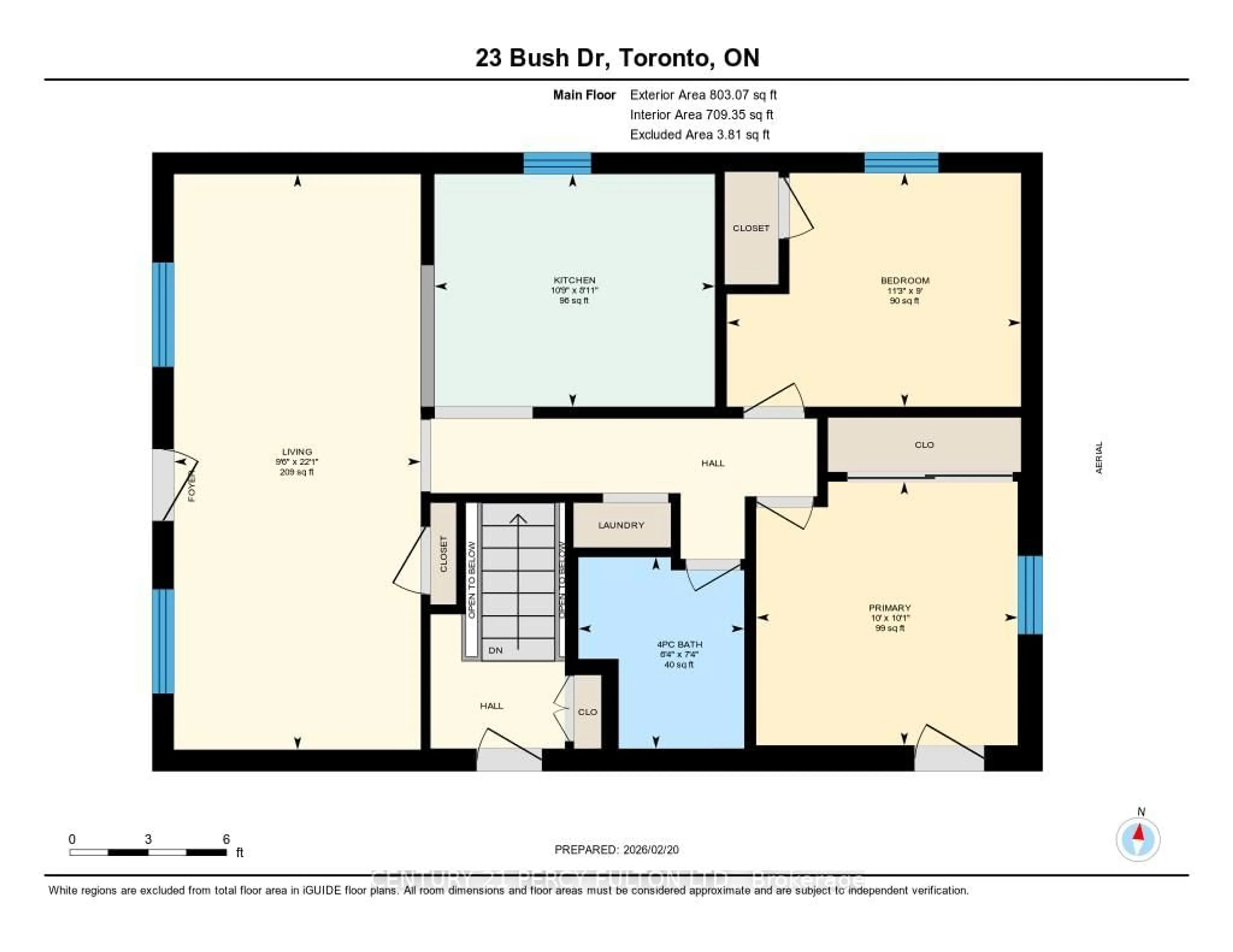 Floor plan for 23 Bush Dr, Toronto Ontario M1C 1G7