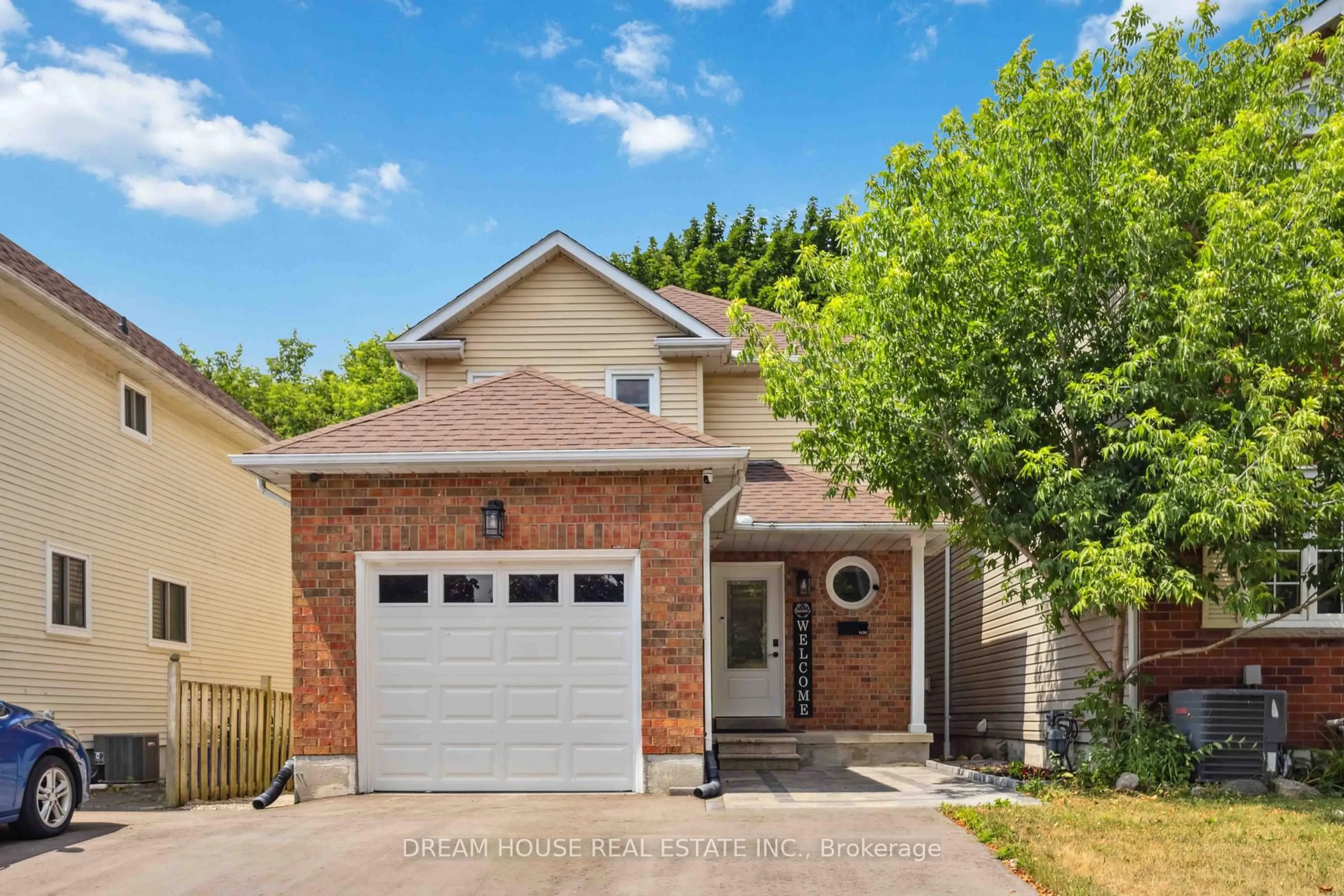 Home with brick exterior material, street for 1430 Palmetto Dr, Oshawa Ontario L1K 1N2