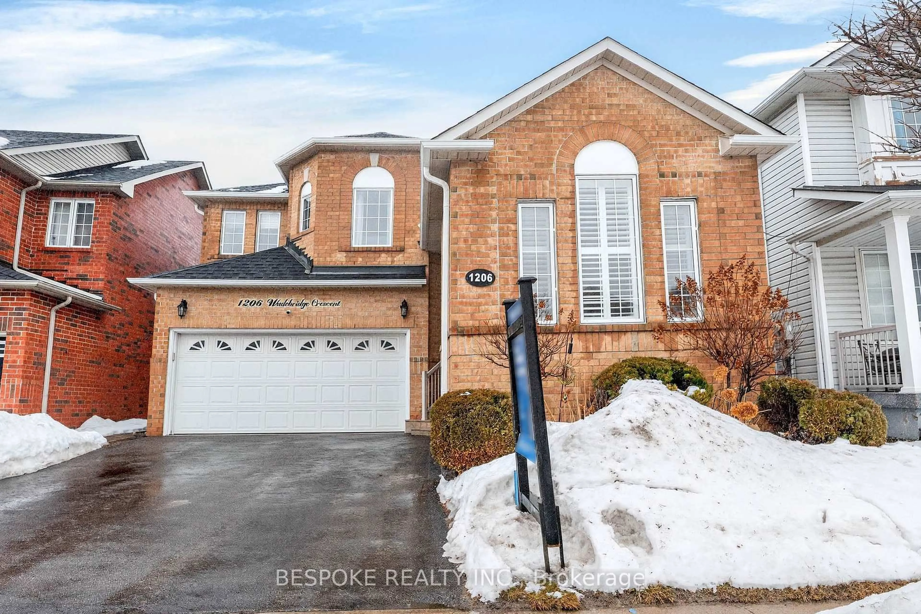 Home with brick exterior material, street for 1206 Wadebridge Cres, Oshawa Ontario L1K 2V5