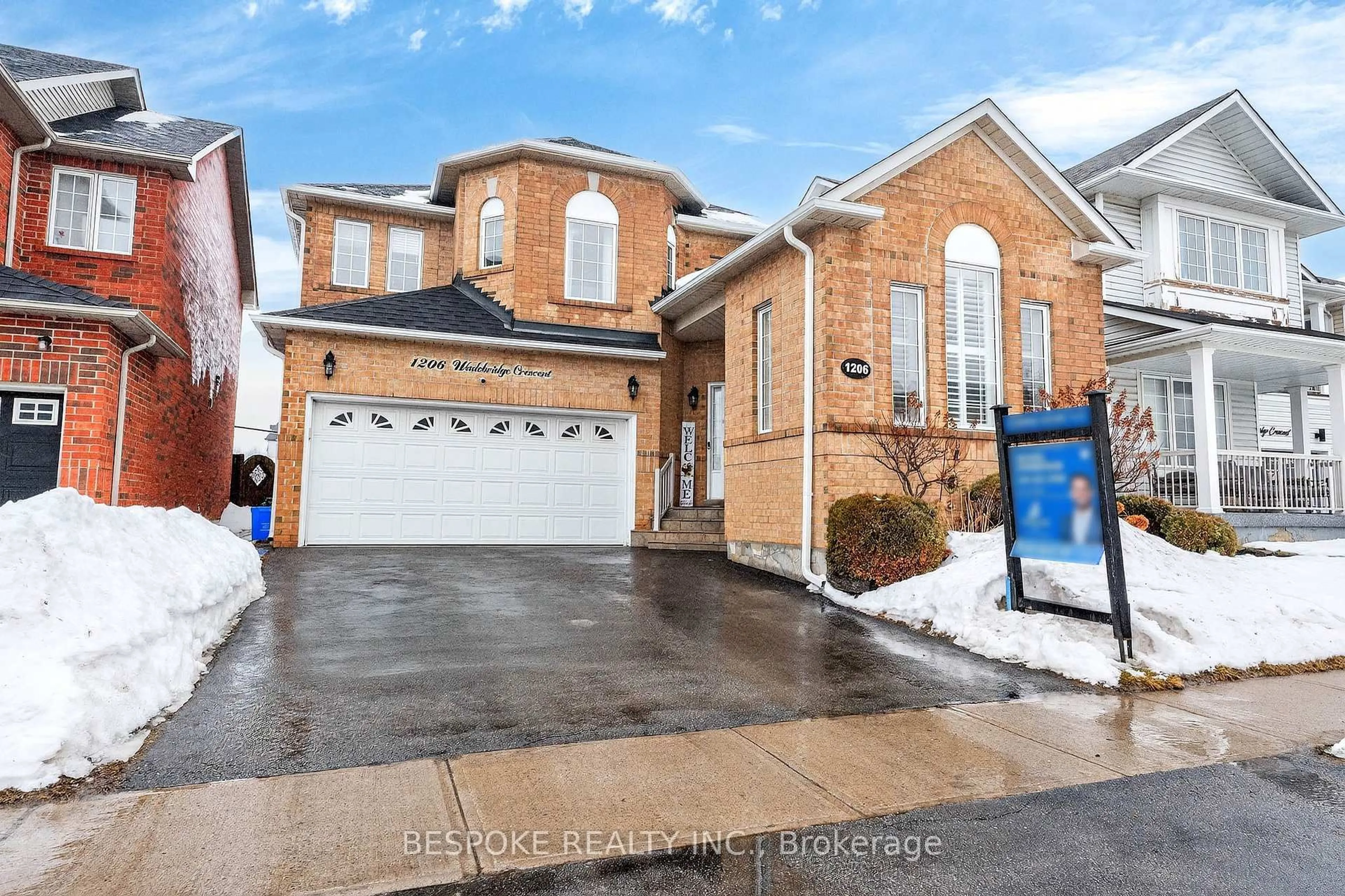 Home with brick exterior material, street for 1206 Wadebridge Cres, Oshawa Ontario L1K 2V5