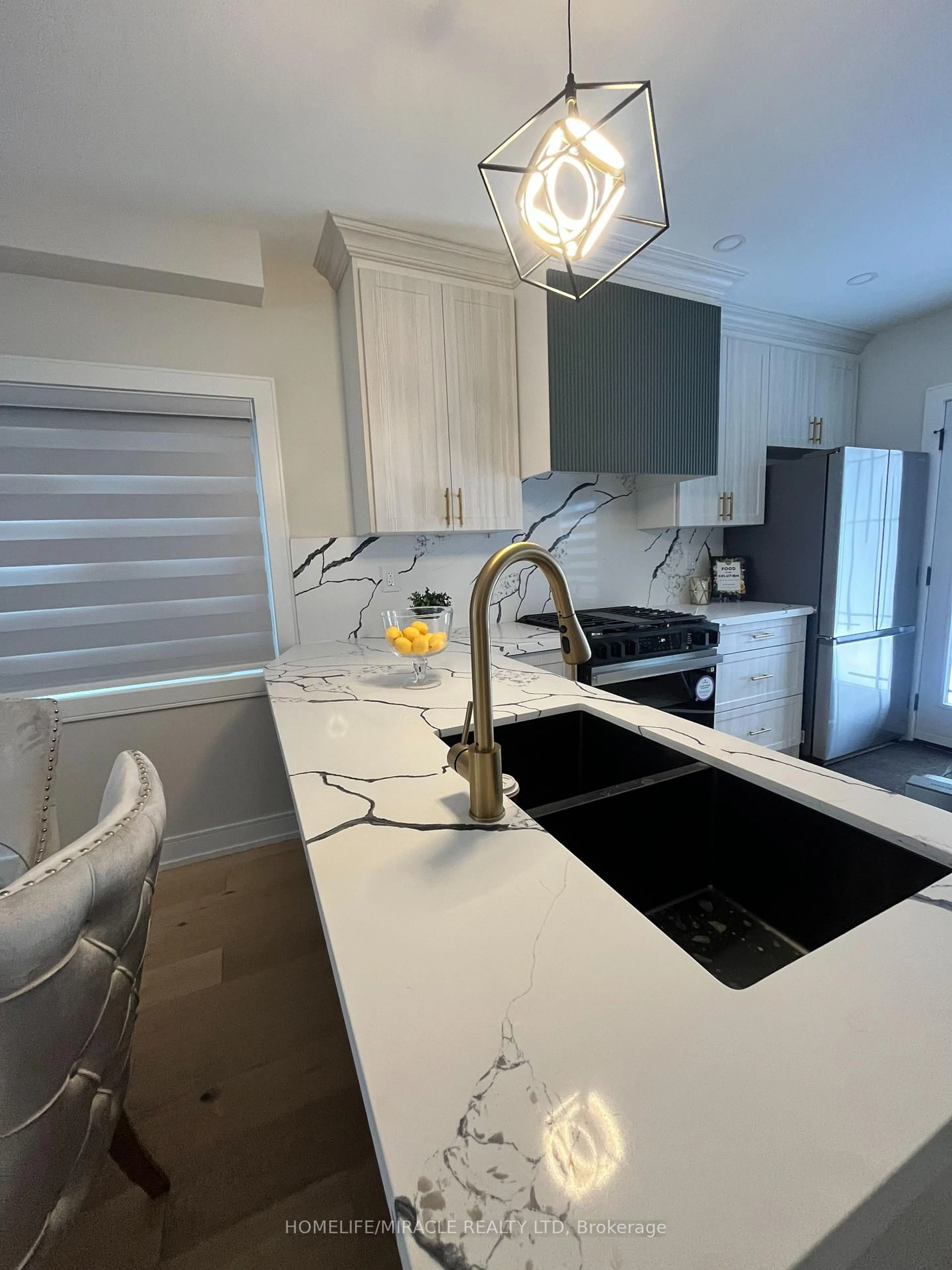 Contemporary kitchen, ceramic/tile floor for 12 Thyra Ave, Toronto Ontario M4C 5G5