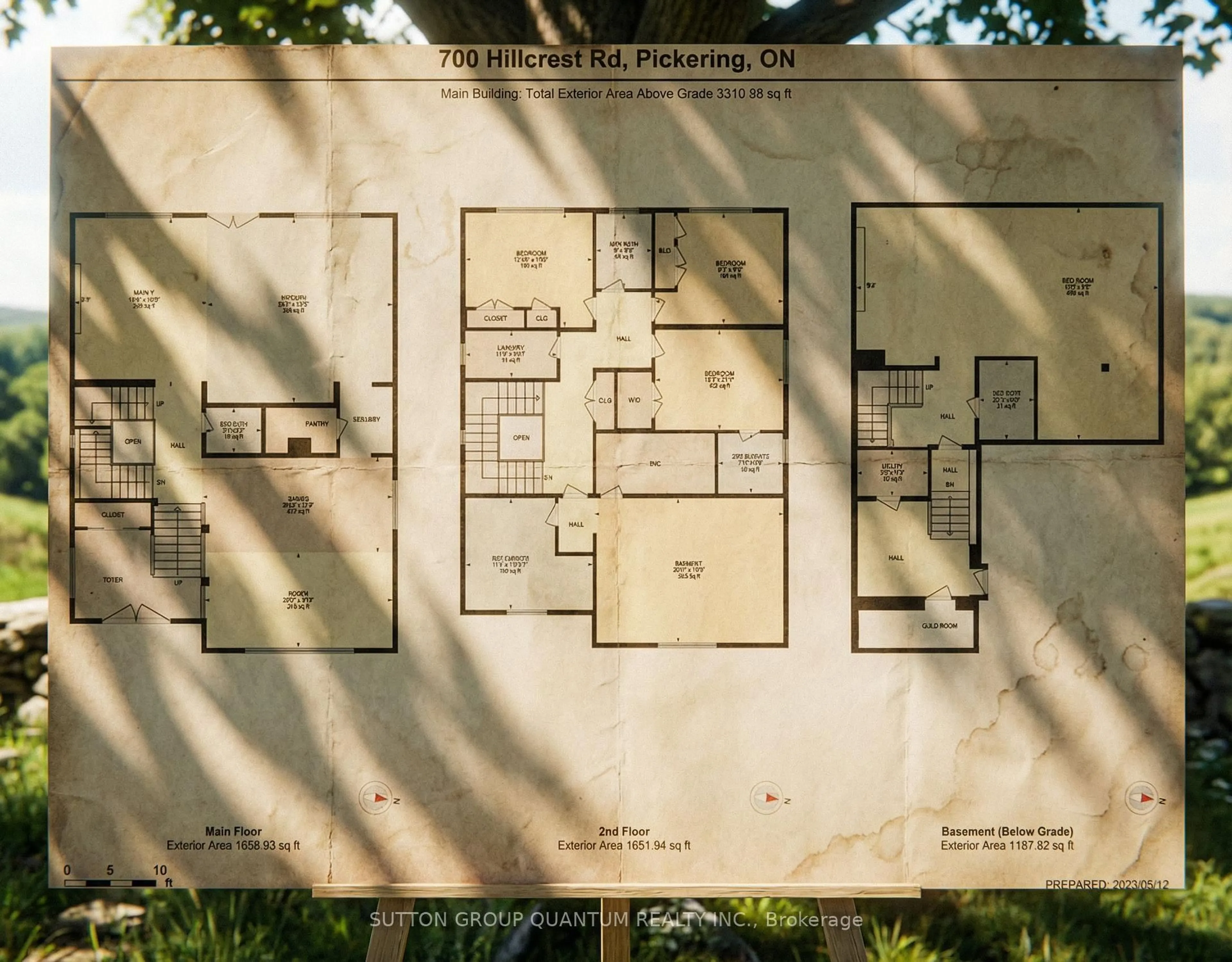 Floor plan for 700 Hillcrest Rd, Pickering Ontario L1W 2P1