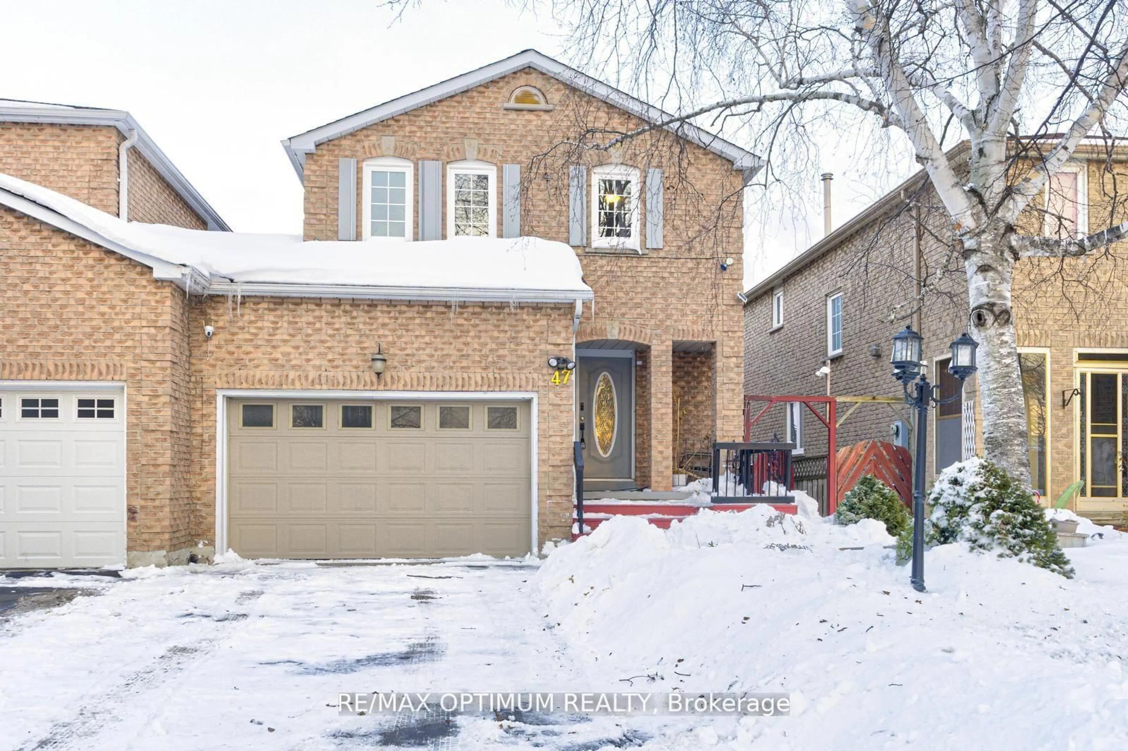 Home with brick exterior material, street for 47 Hewitt Cres, Ajax Ontario L1S 7A6