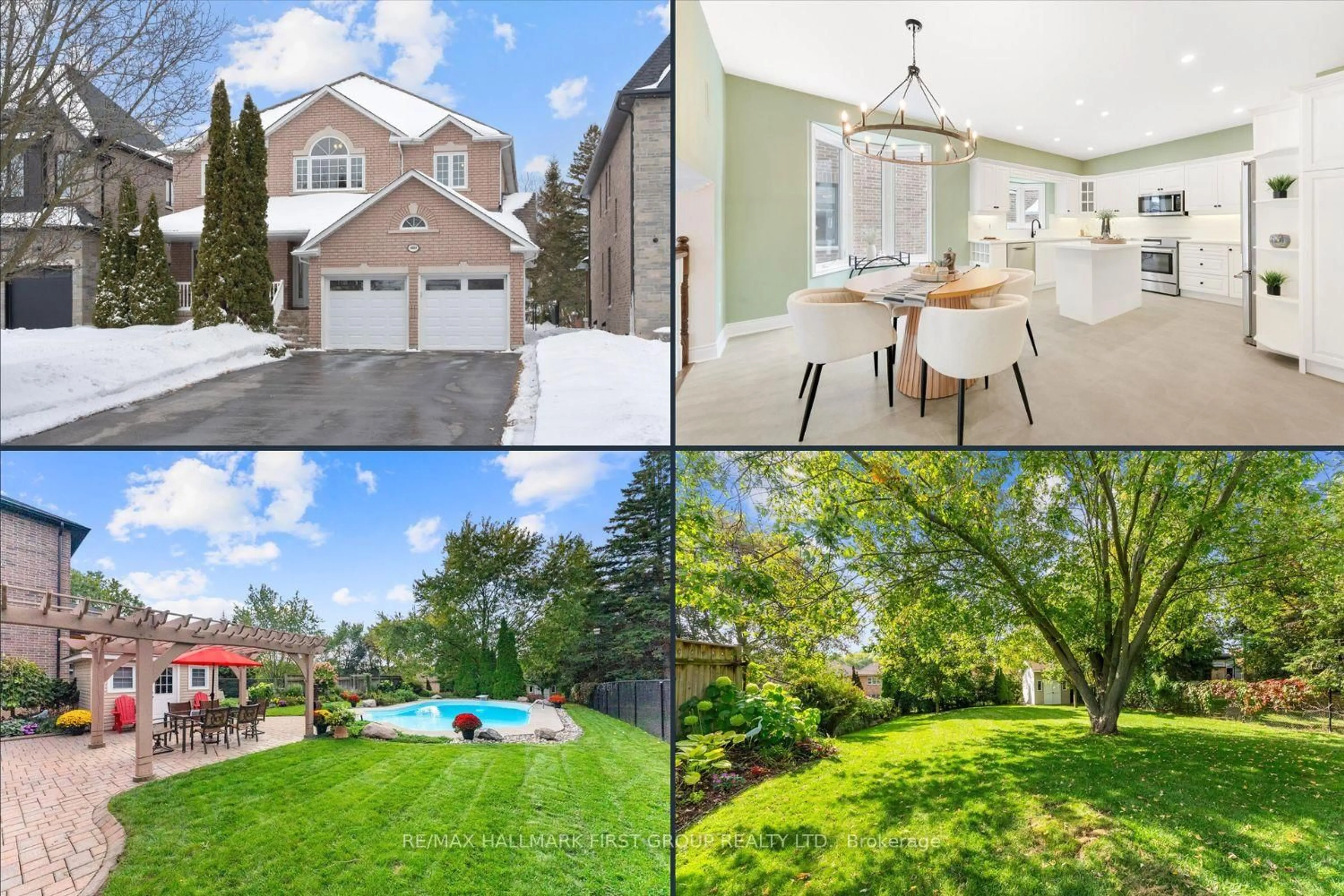 A pic from outside/outdoor area/front of a property/back of a property/a pic from drone, street for 1884 Appleview Rd, Pickering Ontario L1V 1T8
