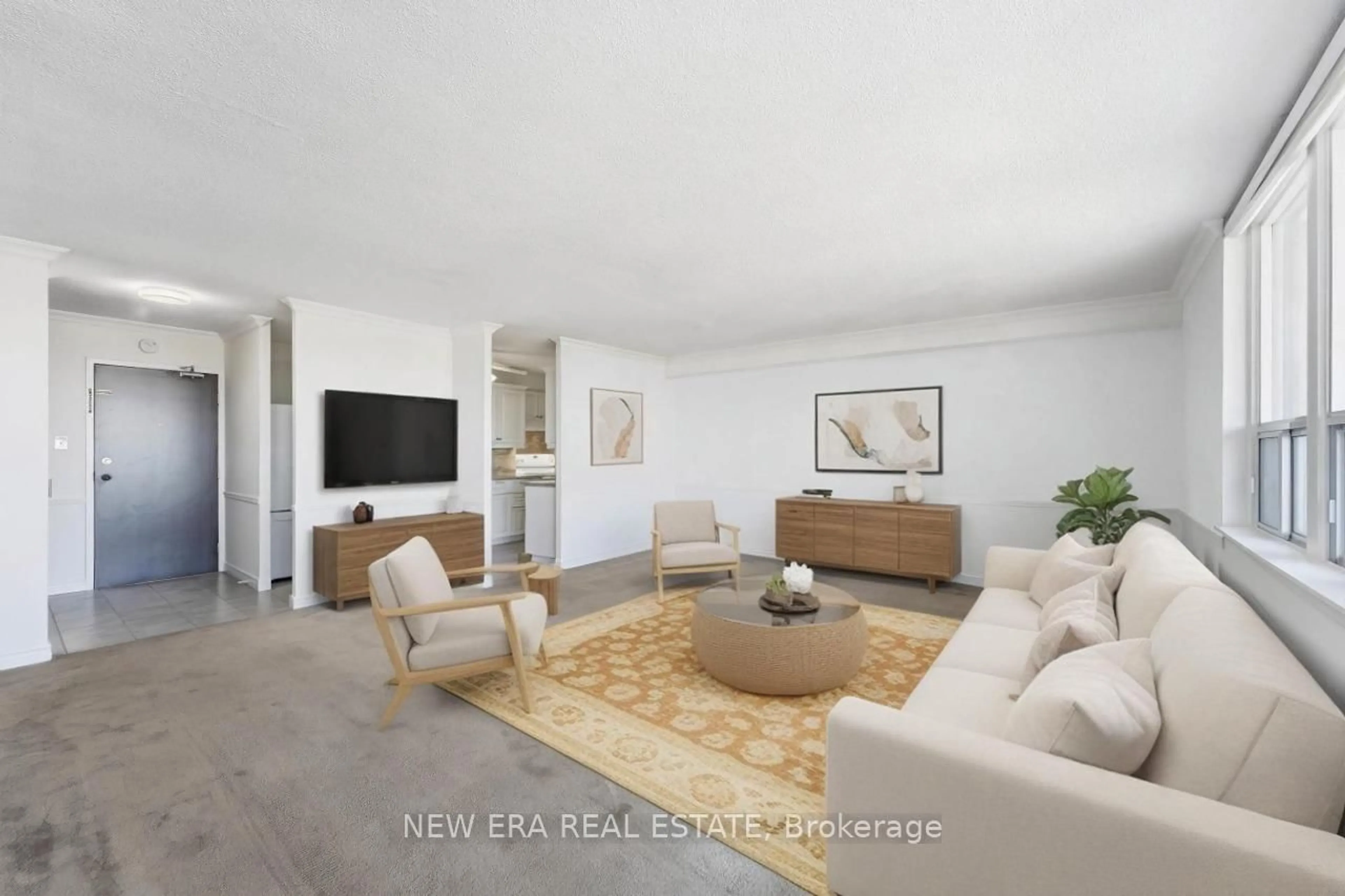 Living room with furniture, unknown for 15 Torrance Rd #1601, Toronto Ontario M1J 3K2