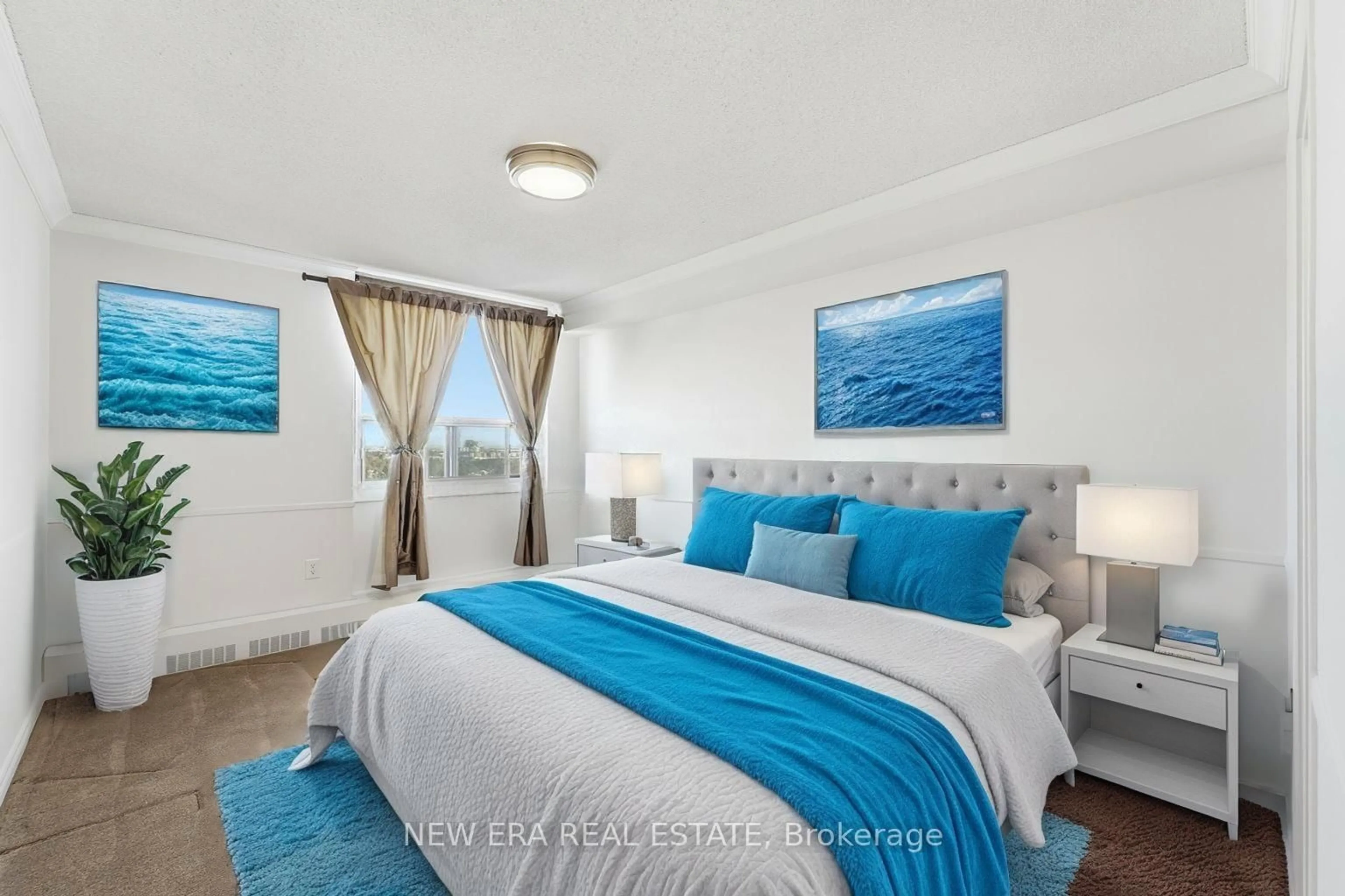 Bedroom with bed, unknown for 15 Torrance Rd #1601, Toronto Ontario M1J 3K2