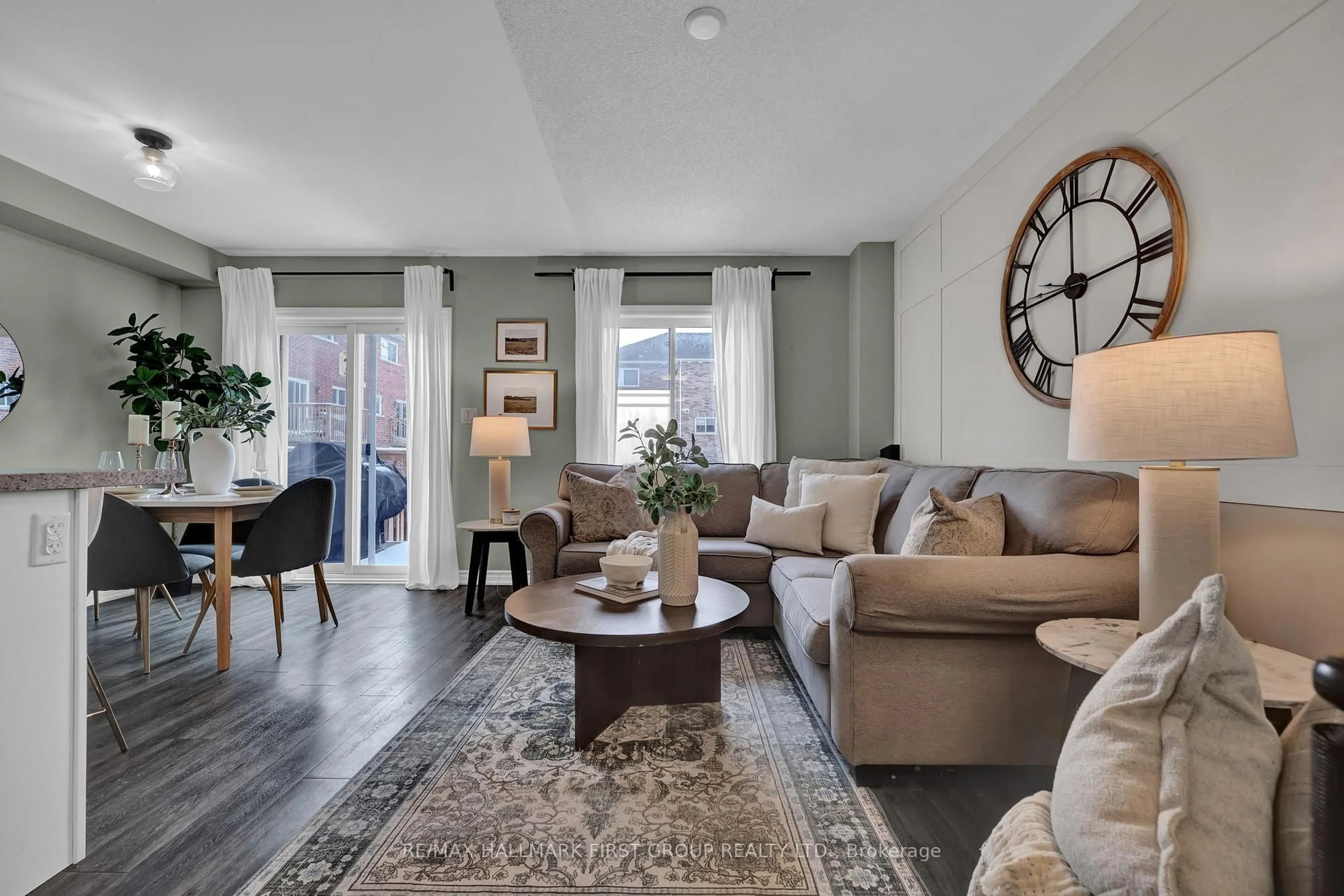 Living room with furniture, unknown for 10 Ken Bromley Lane, Clarington Ontario L1C 0S4