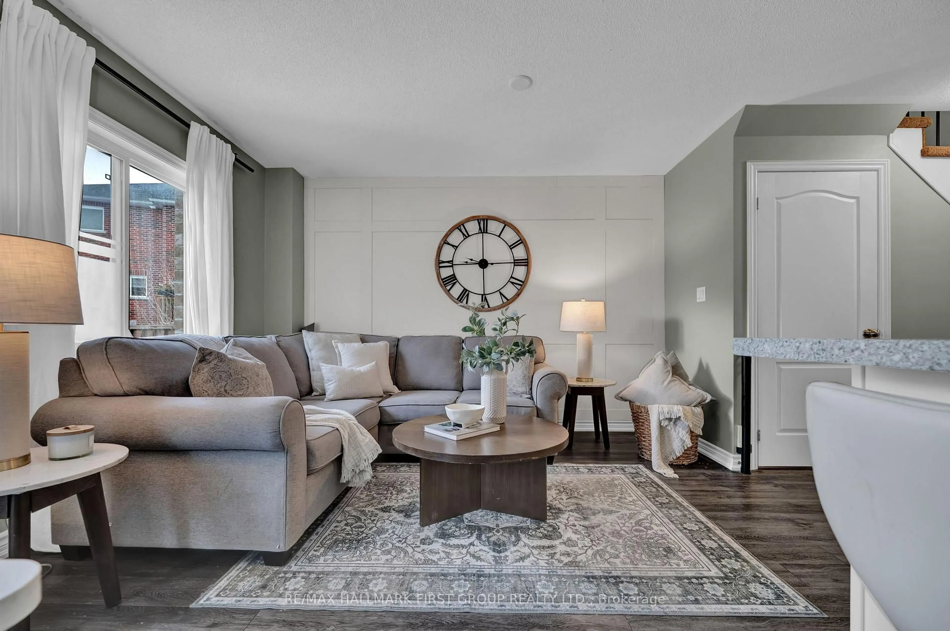 Living room with furniture, unknown for 10 Ken Bromley Lane, Clarington Ontario L1C 0S4