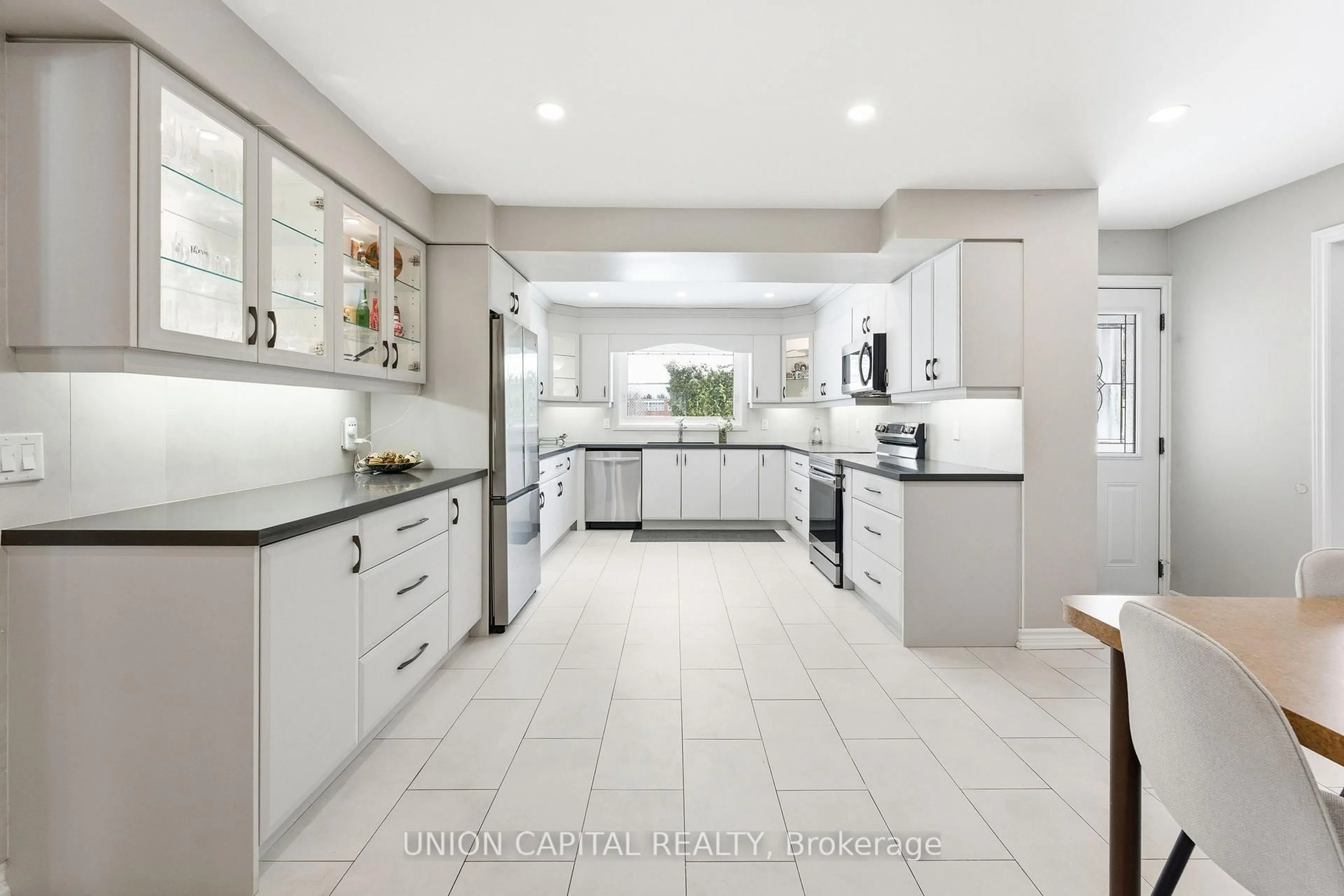 Contemporary kitchen, ceramic/tile floor for 53 Stubbswood Sq, Toronto Ontario M1S 2K7